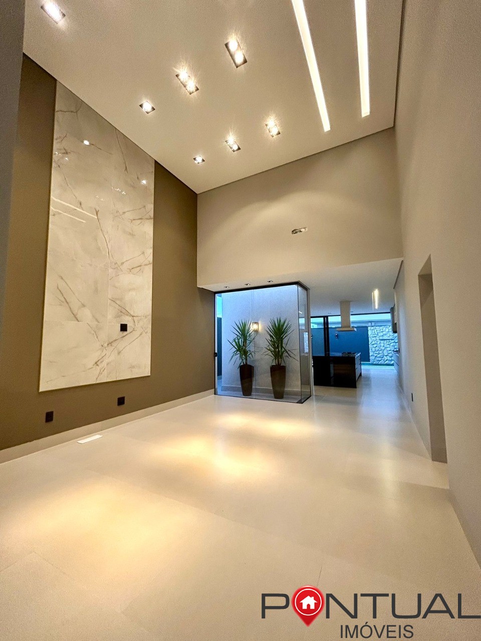 Casa à venda Marília Terras da Fazenda Casa luxo piscina 3 suítes closet aceita permuta Pontual Imóveis - sua imobiliária em Marília de confiança