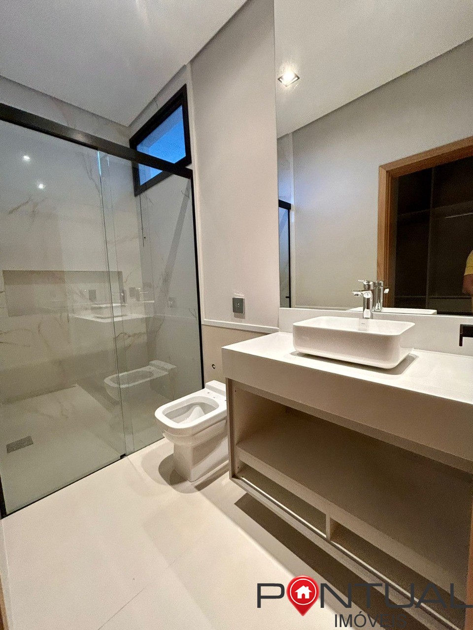 Casa à venda Marília Terras da Fazenda Casa luxo piscina 3 suítes closet aceita permuta Pontual Imóveis - sua imobiliária em Marília de confiança