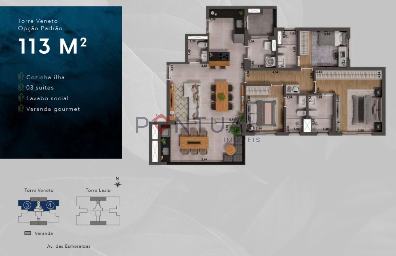 Apartamento residencial em marília - sp, parque das esmerald
