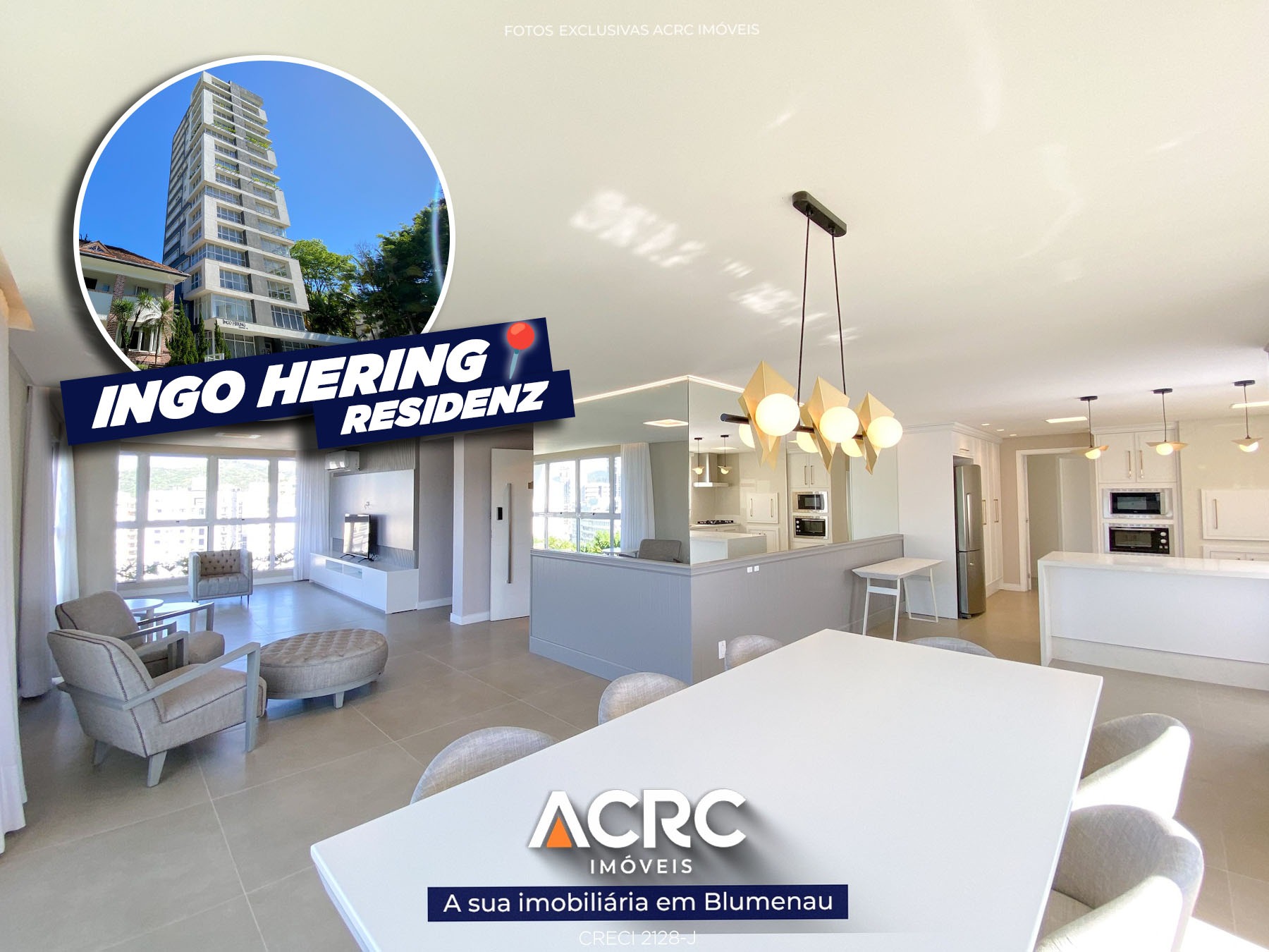 ACRC Imóveis - Apartamento Alto Padrão mobiliado à venda no bairro Bom Retiro - foto 1