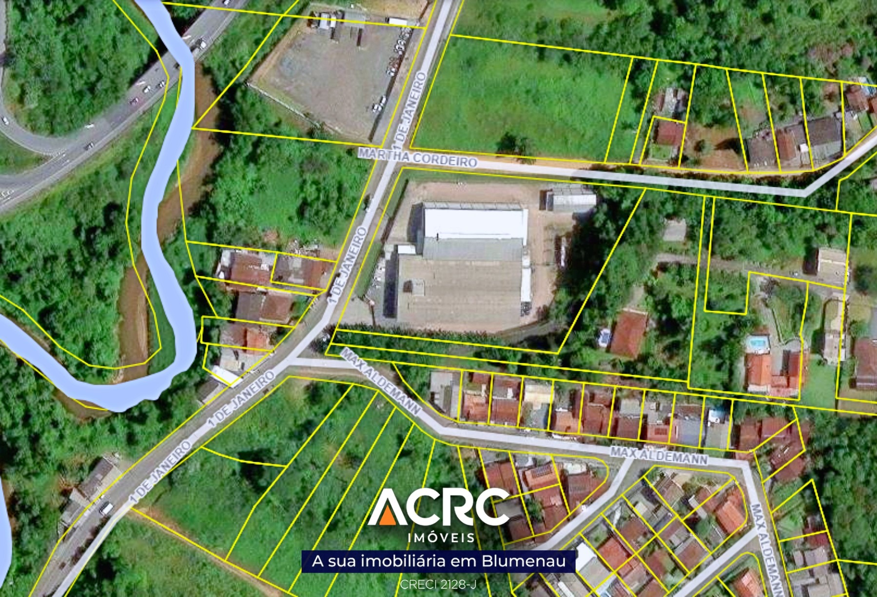ACRC Imóveis - TE01242 - Terreno com 4985,91m para Venda no Bairro Itoupava Norte — foto 2