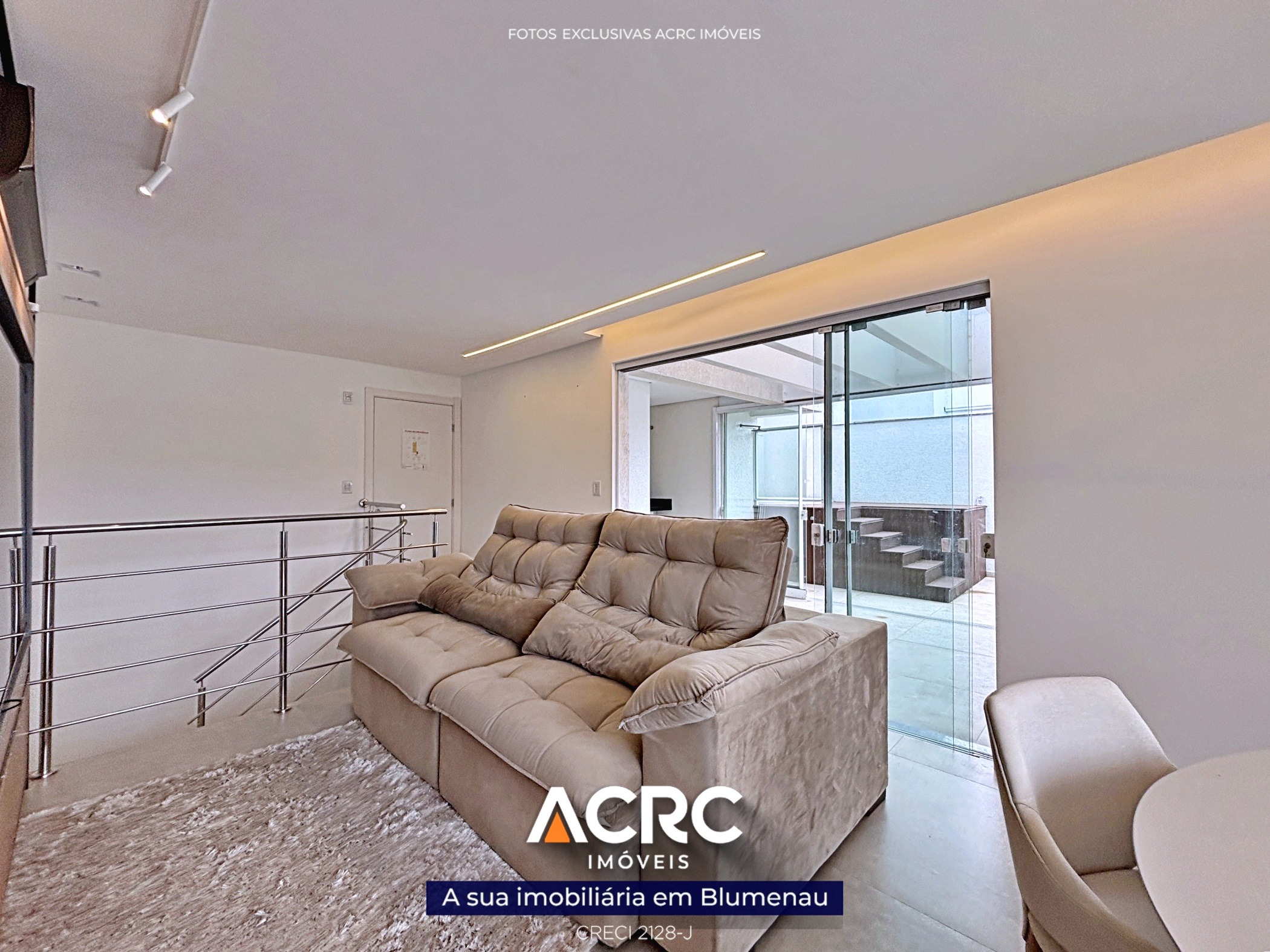 ACRC Imóveis - AP09359 - Cobertura duplex com terraço para Locação no Bairro Fortaleza em Blumenau — foto 7