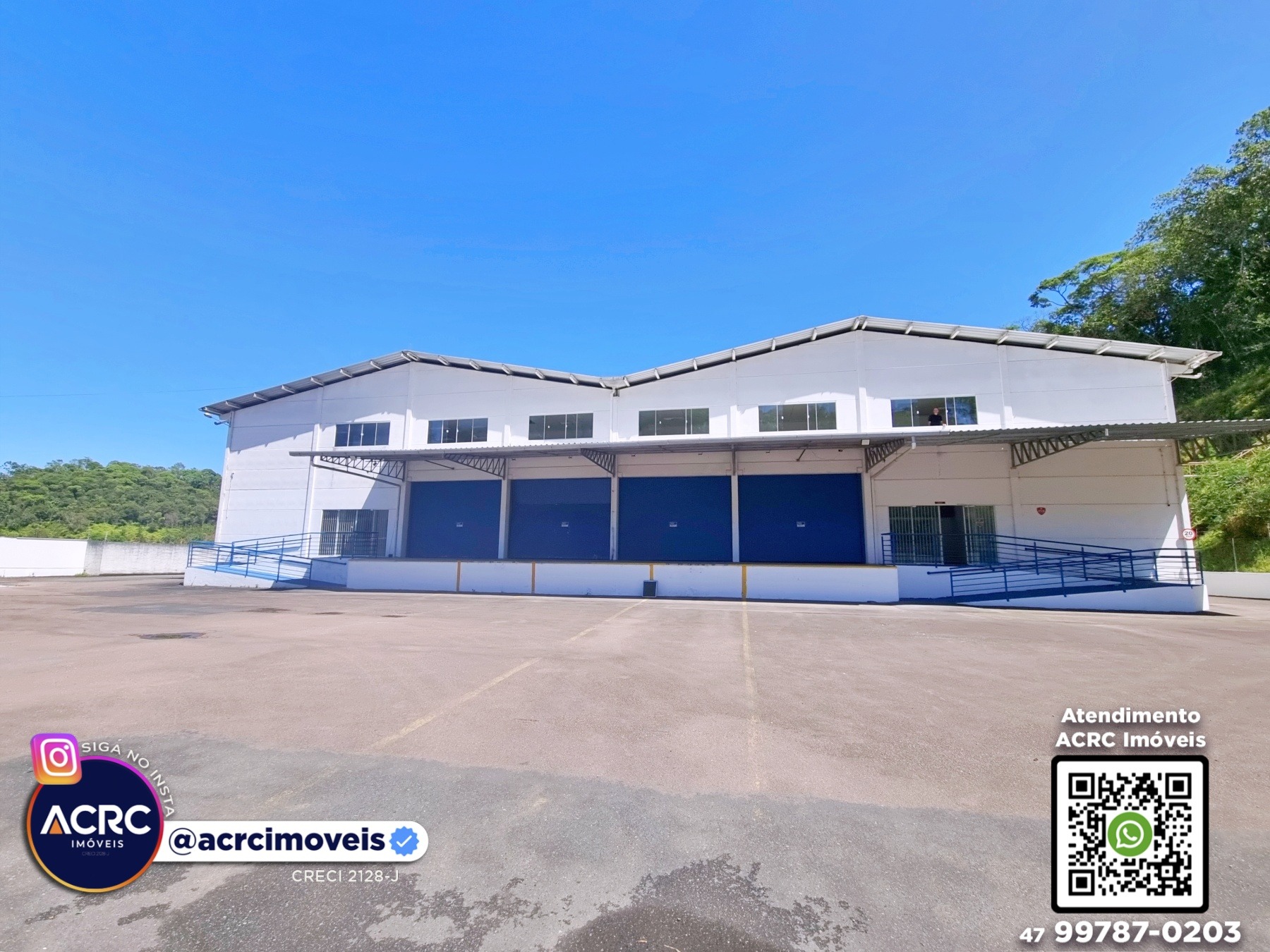 ACRC Imóveis - GL00408 - Galpão com acesso a BR 470 a Venda no Bairro Fortaleza em Blumenau - foto 1