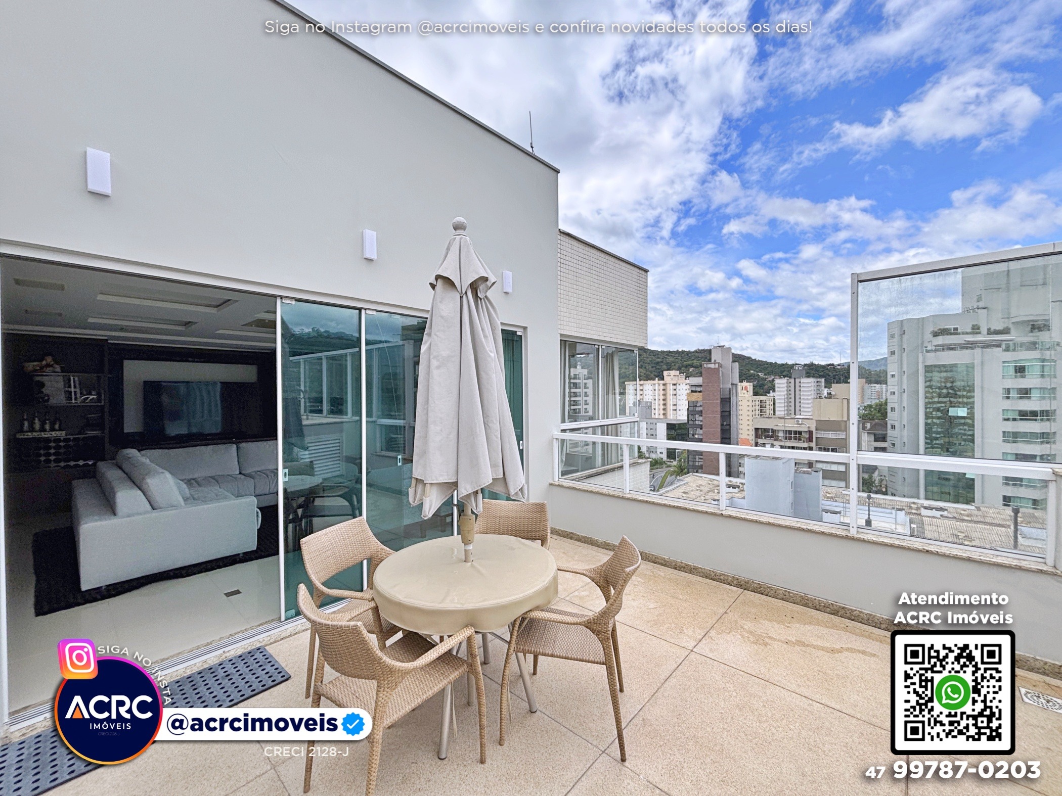 ACRC Imóveis - AP09731 - Cobertura duplex a Venda no Bairro Jardim Blumenau — foto 3