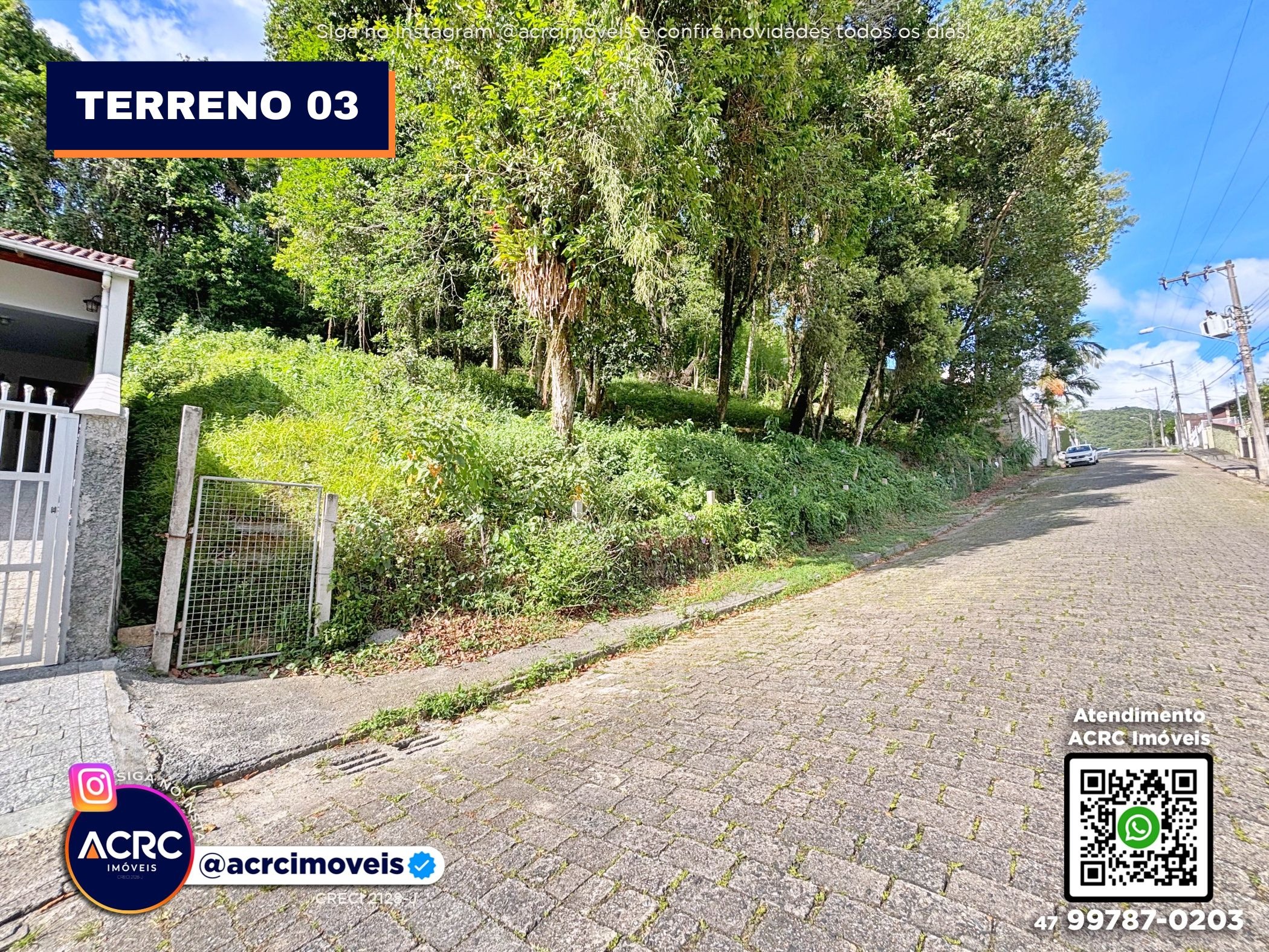 ACRC Imóveis - TE01294 - Terreno com um total de 375m a Venda no Bairro Garcia - foto 1