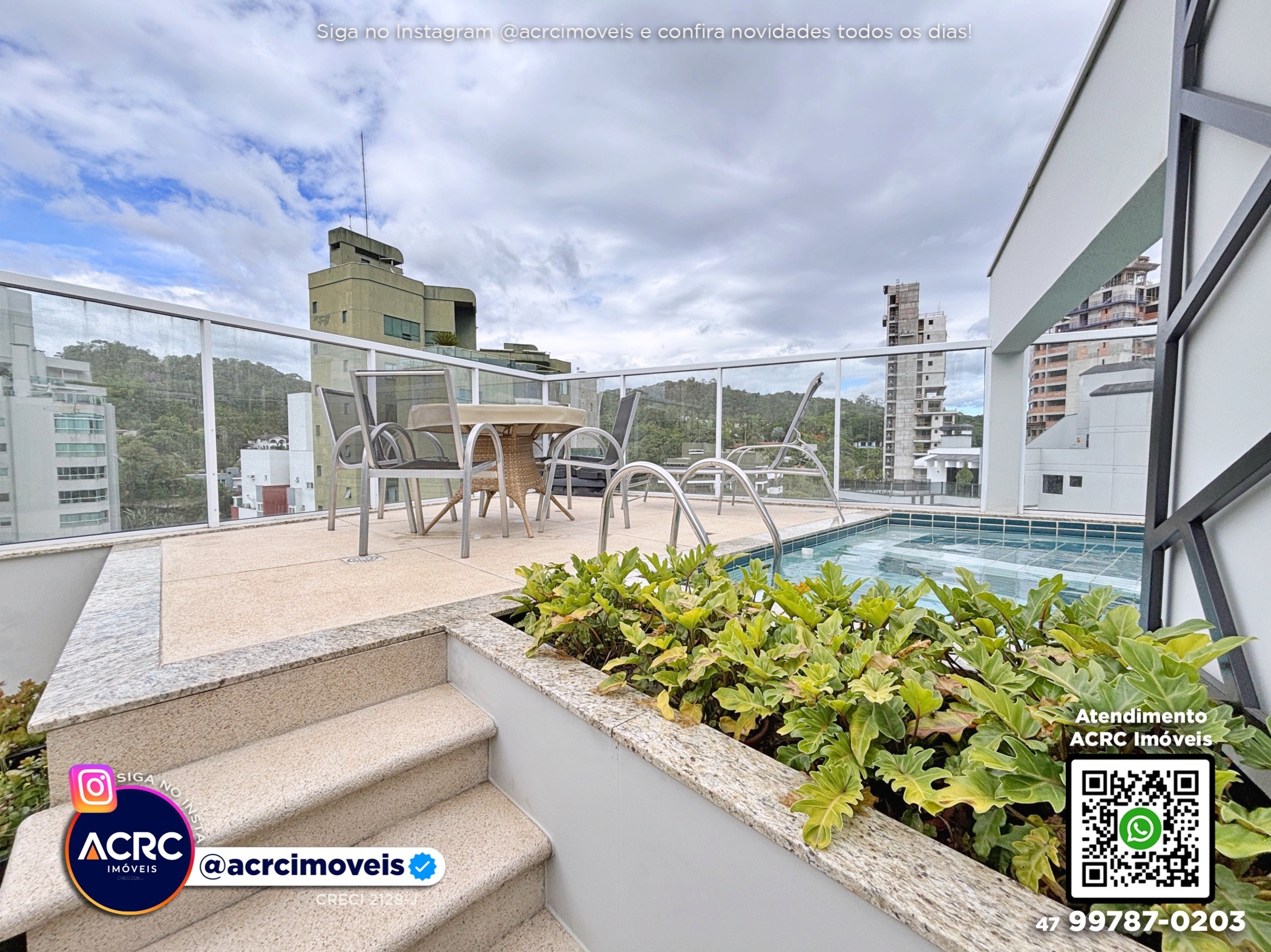 ACRC Imóveis - AP09731 - Cobertura duplex a Venda no Bairro Jardim Blumenau — foto 4