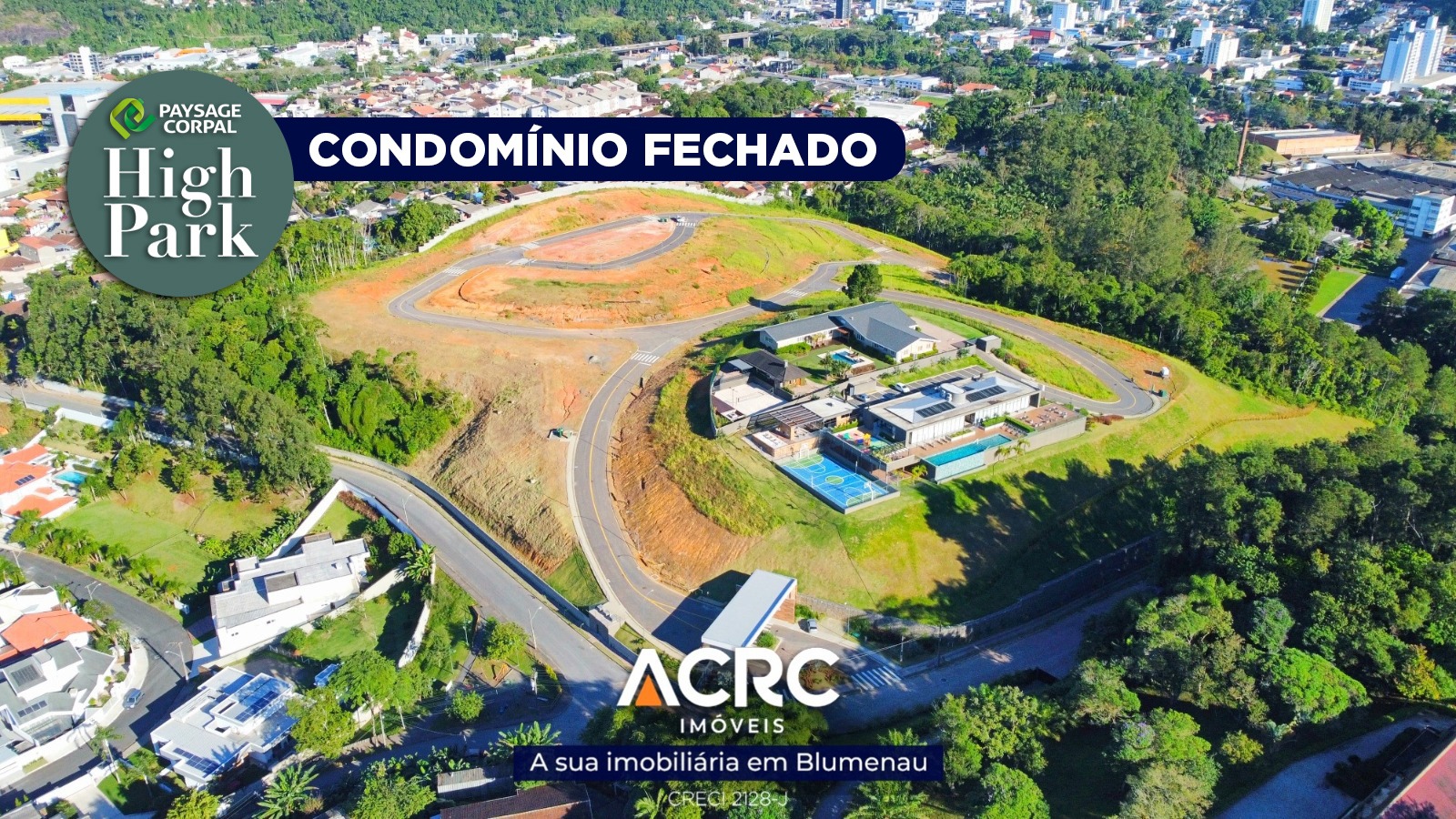 ACRC Imóveis - TE01311 - Lote a Venda no Condomínio High Park em Blumenau - foto 1