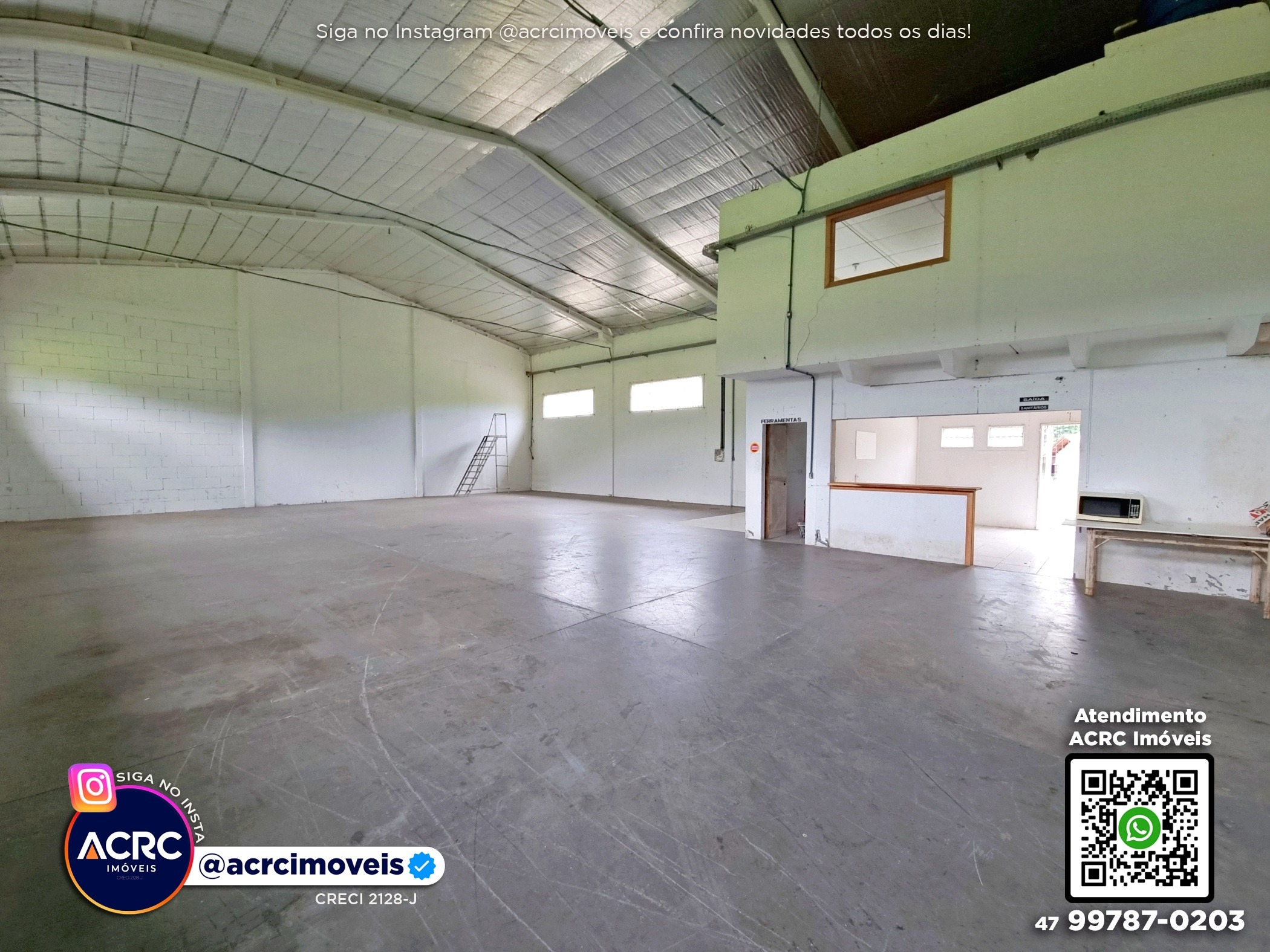 ACRC Imóveis - GL00418 - Galpão para Locação no Bairro Fidélis em Blumenau — foto 7