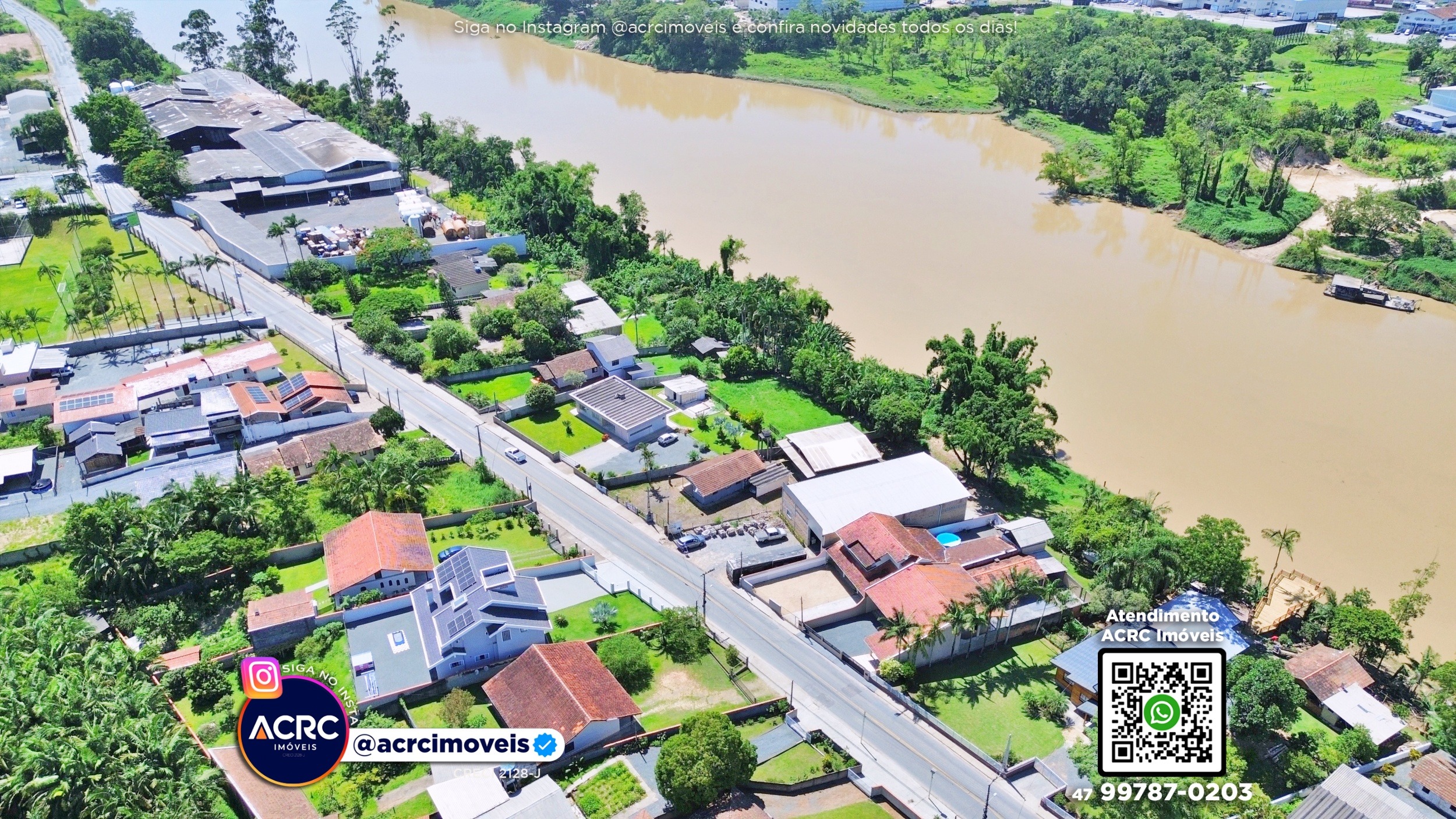 ACRC Imóveis - TE01306 - Terreno com galpão a Venda no Bairro Belchior Baixo em Gaspar — foto 7