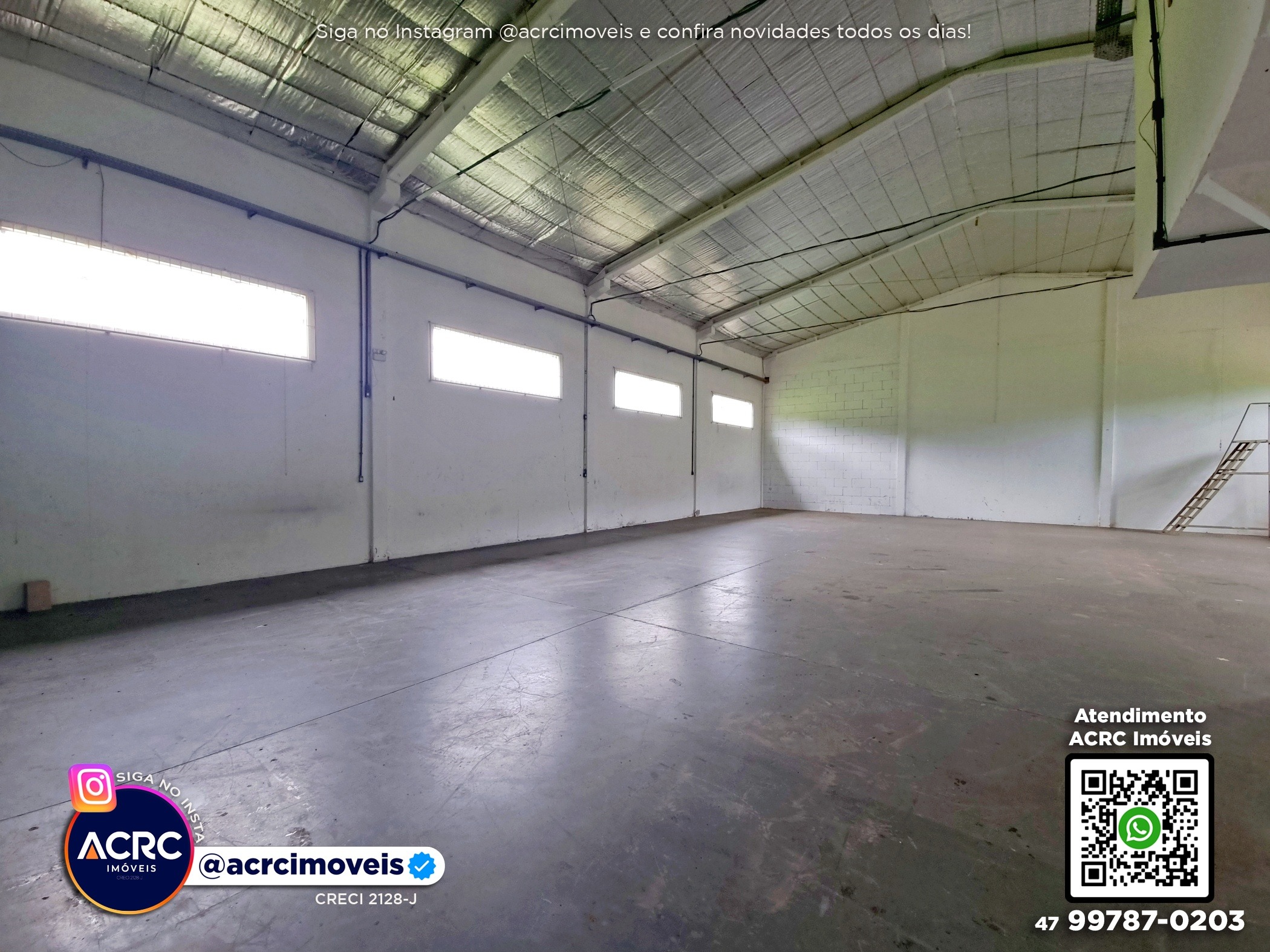 ACRC Imóveis - GL00418 - Galpão para Locação no Bairro Fidélis em Blumenau — foto 2