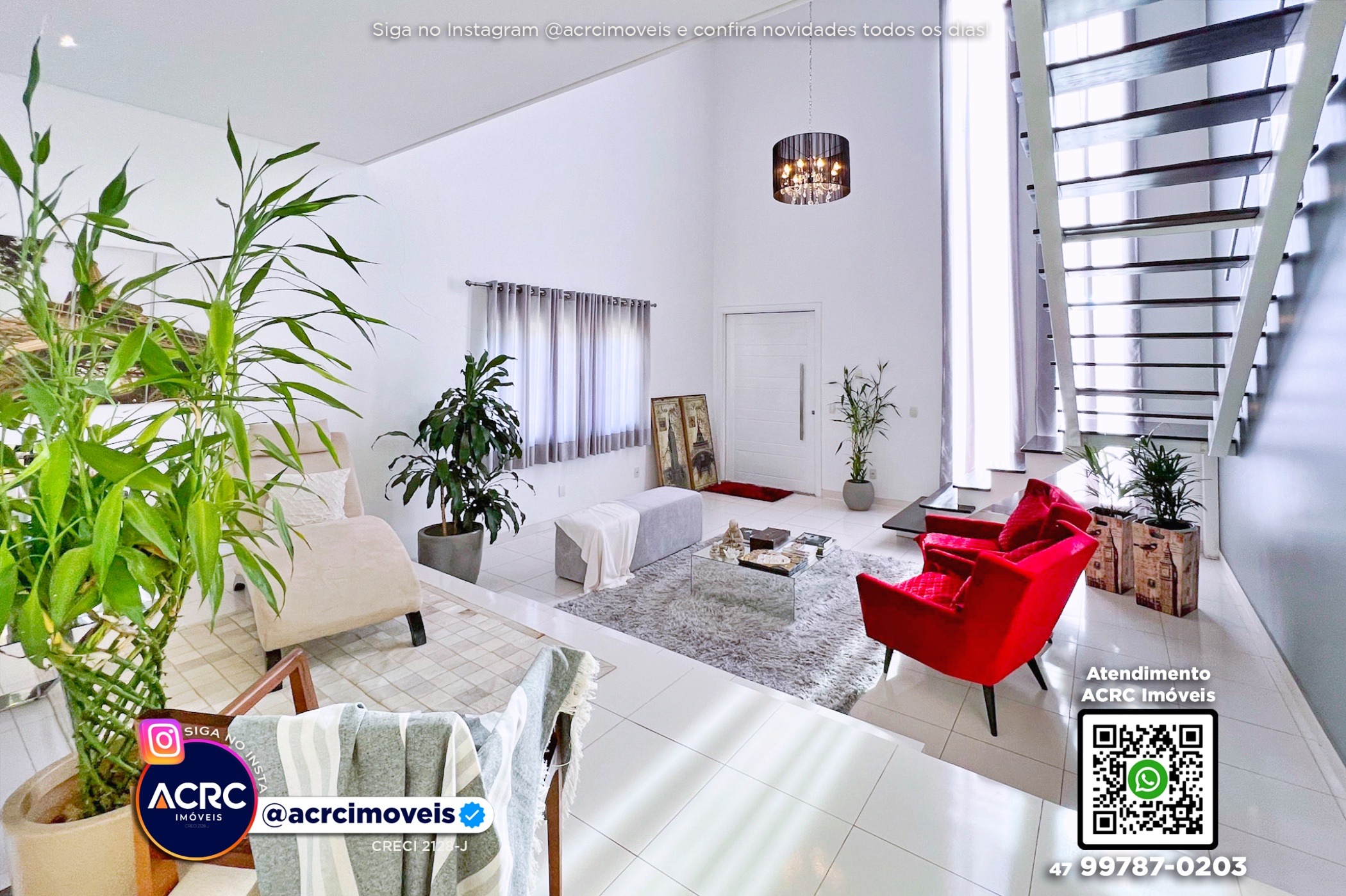 ACRC Imóveis - CA03632 - Casa de alto padrão a Venda no Bairro Escola Agrícola em Blumenau - foto 1