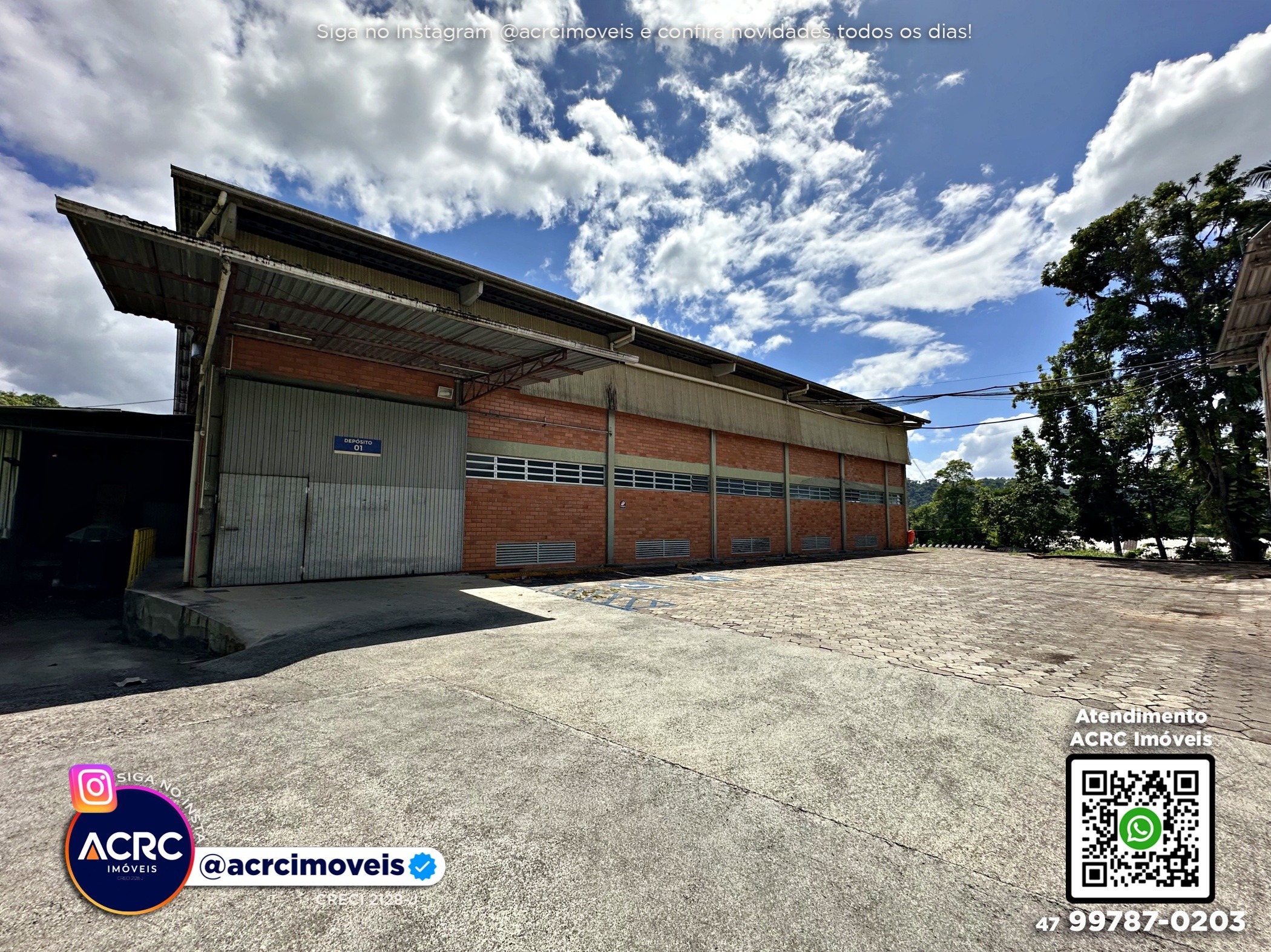 ACRC imóveis - GL00416 - Galpão para Locação no Bairro Salto Weissbach em Blumenau - foto 1