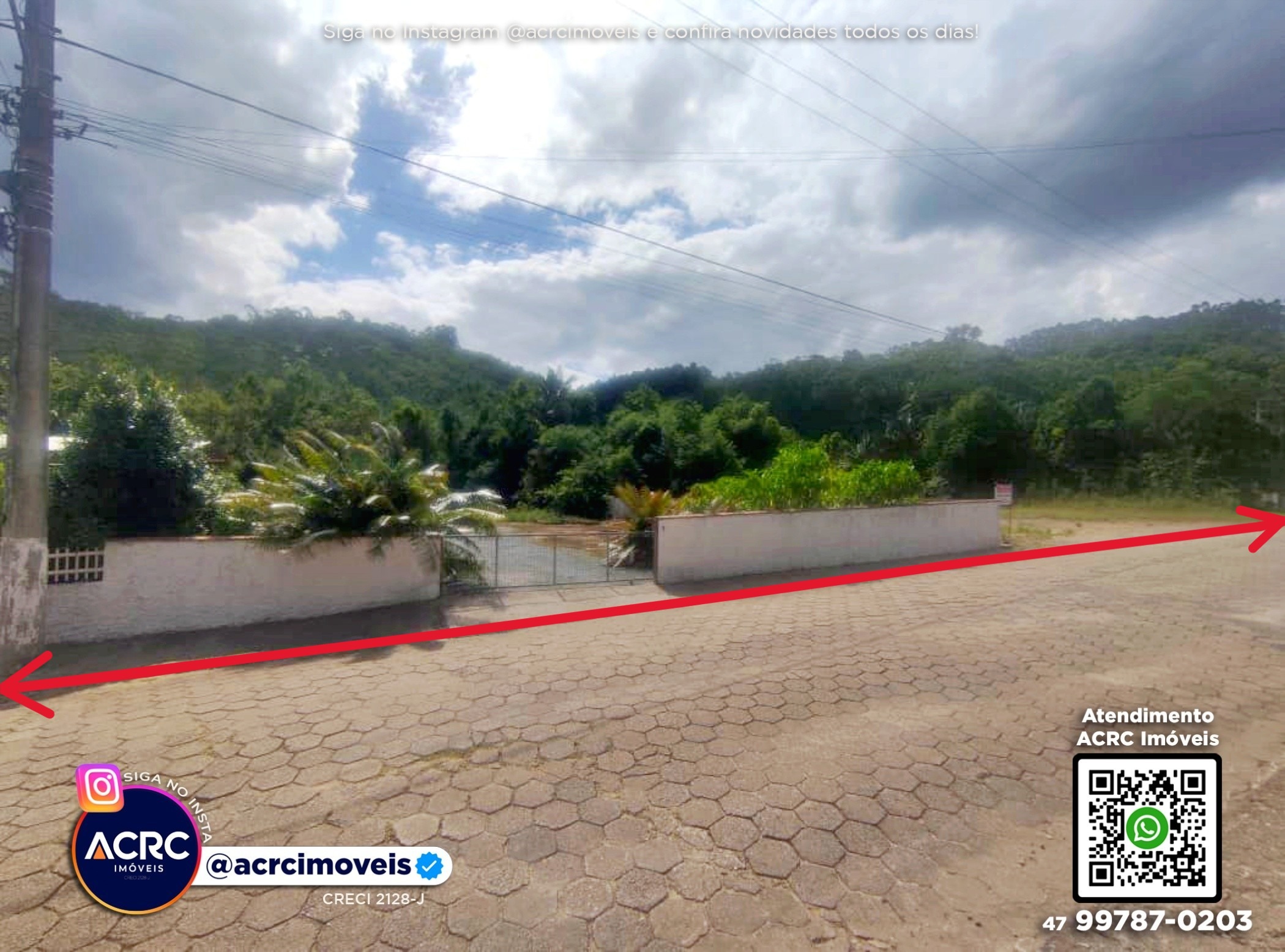 ACRC Imóveis - TE01326 - Terreno com um total de 2.500m a Venda no Bairro Belchior Alto em Gaspar — foto 3