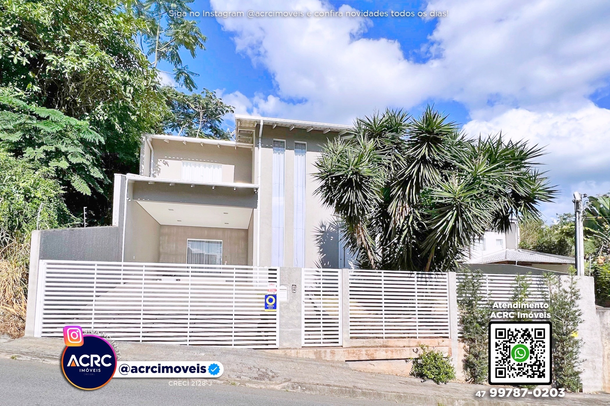 ACRC Imóveis - CA03632 - Casa de alto padrão a Venda no Bairro Escola Agrícola em Blumenau — foto 2