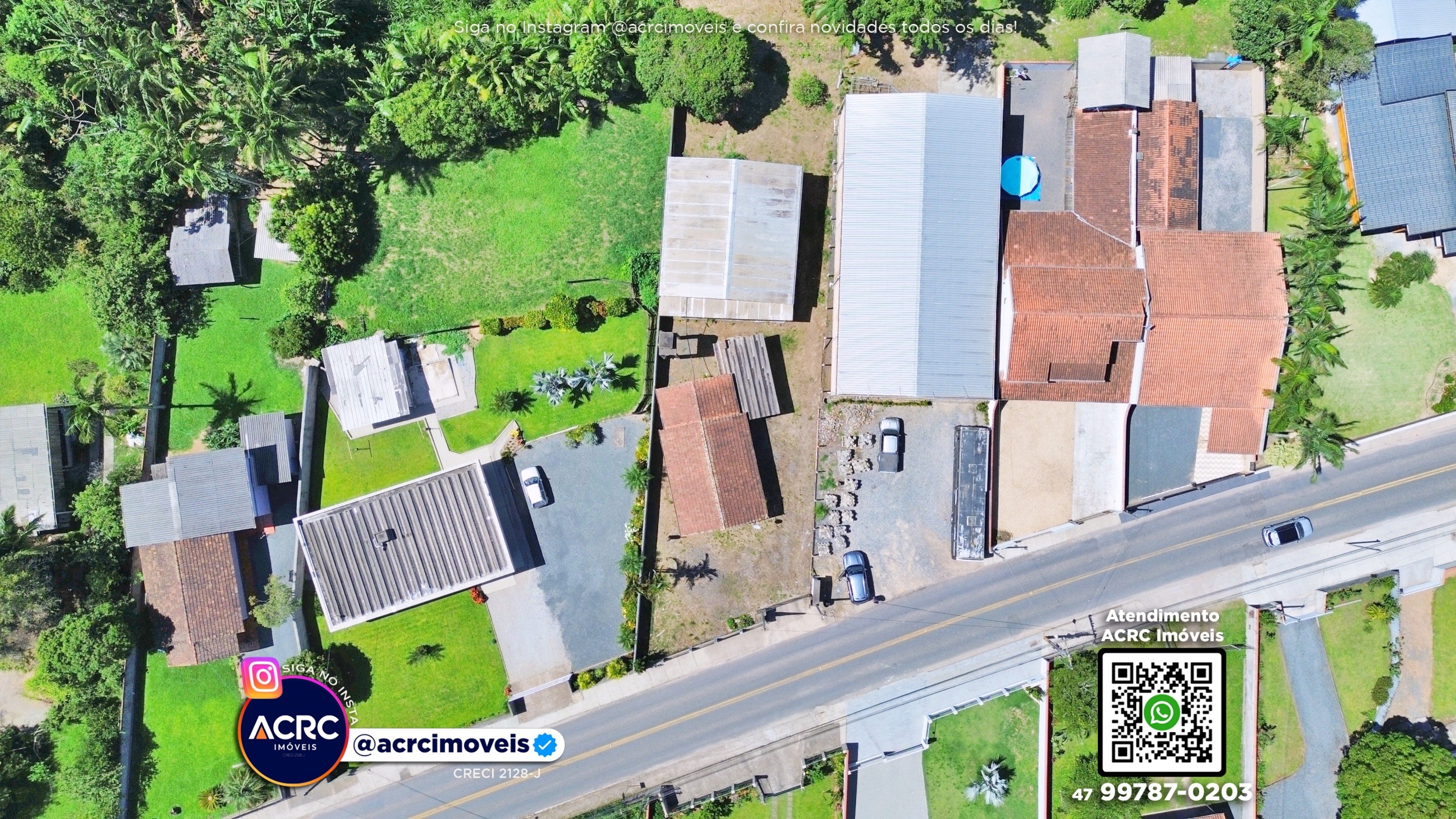ACRC Imóveis - TE01306 - Terreno com galpão a Venda no Bairro Belchior Baixo em Gaspar — foto 6