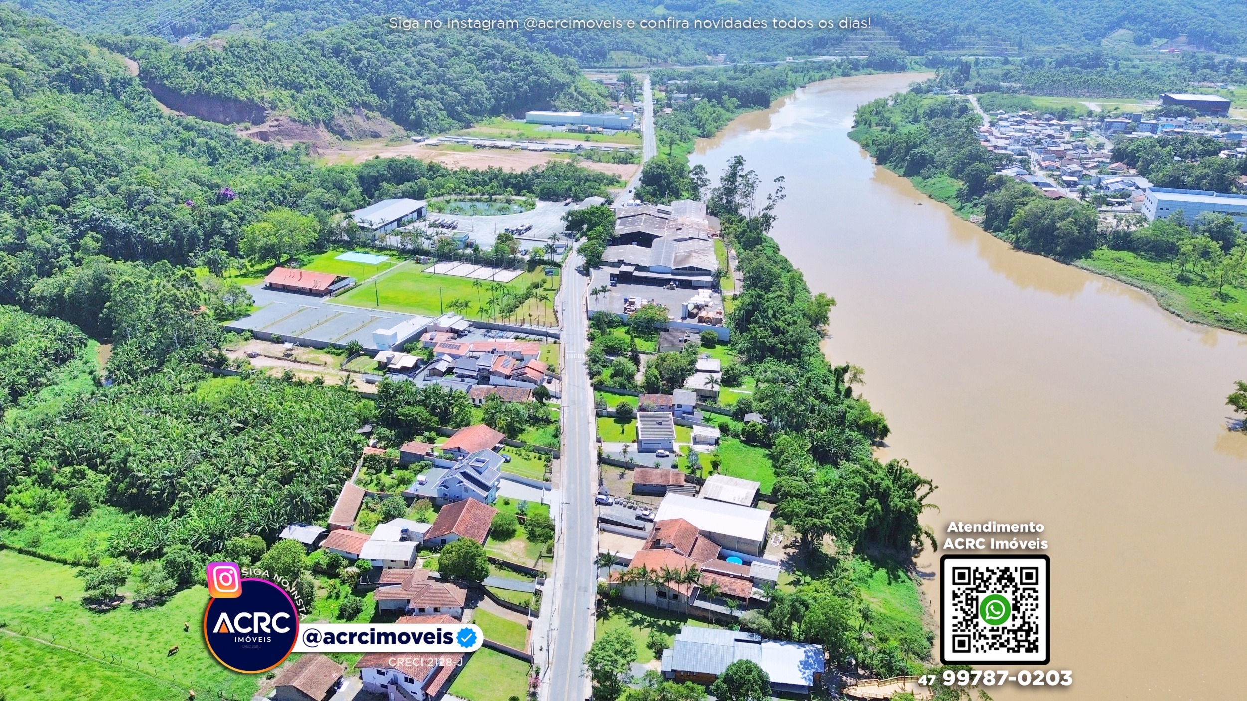 ACRC Imóveis - TE01306 - Terreno com galpão a Venda no Bairro Belchior Baixo em Gaspar — foto 5