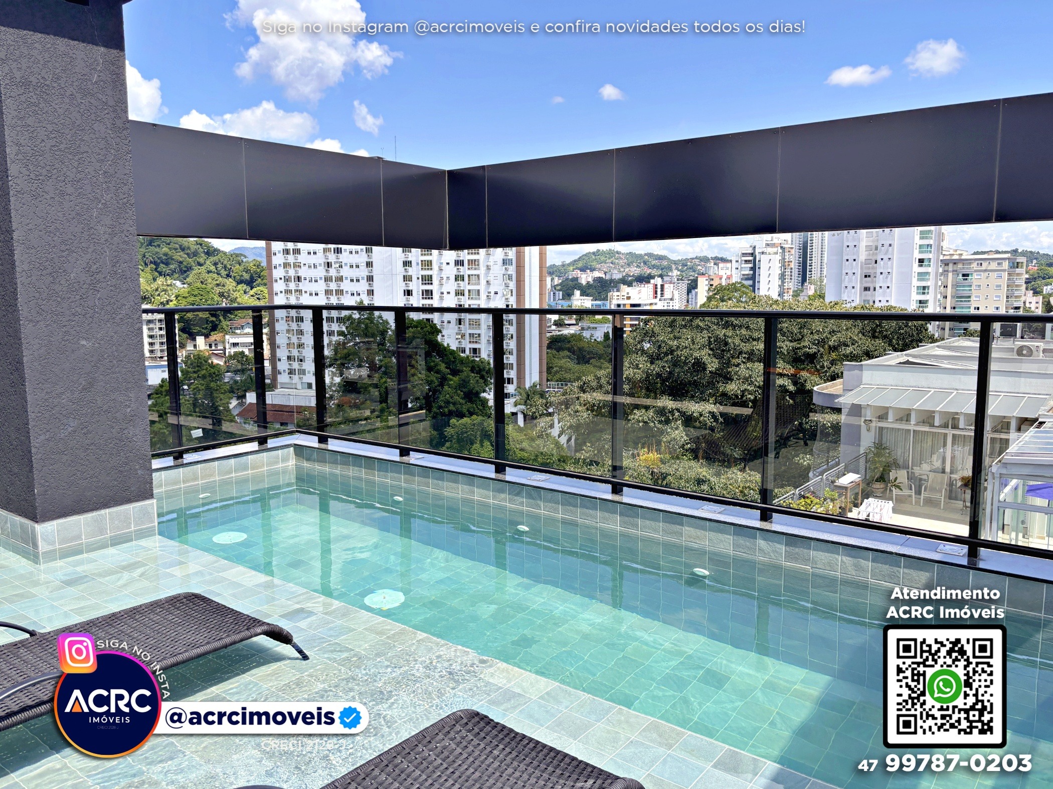 ACRC Imóveis - AP09964 - Apartamento para Locação no Bairro Centro em Blumenau — foto 3