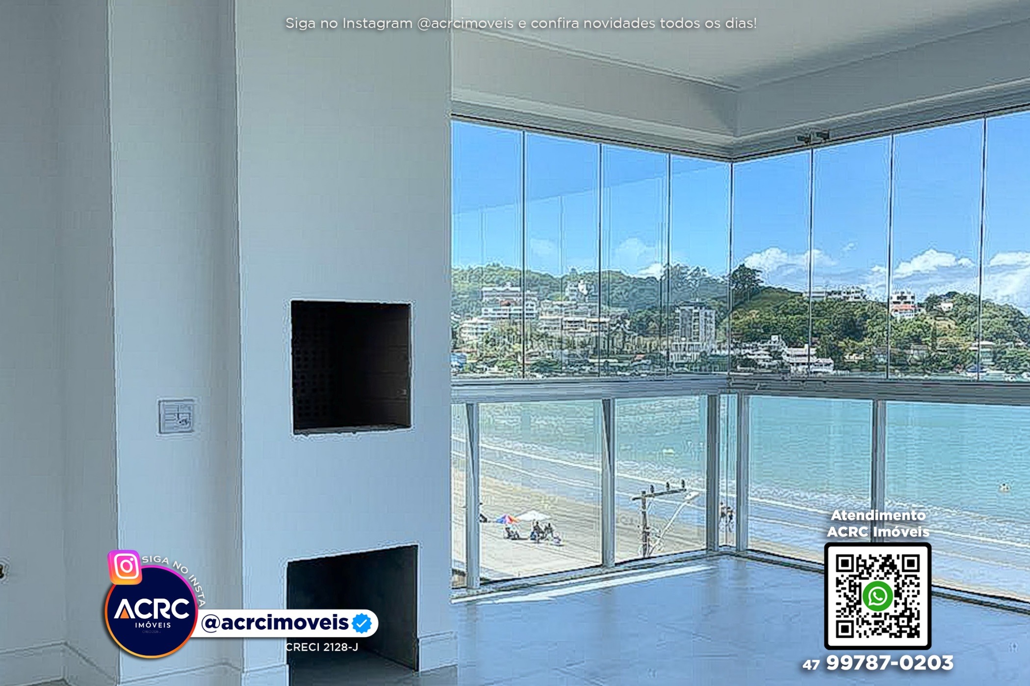 ACRC Imóveis - AP09991 - Apartamento beira mar a Venda no Centro de Itapema — foto 2