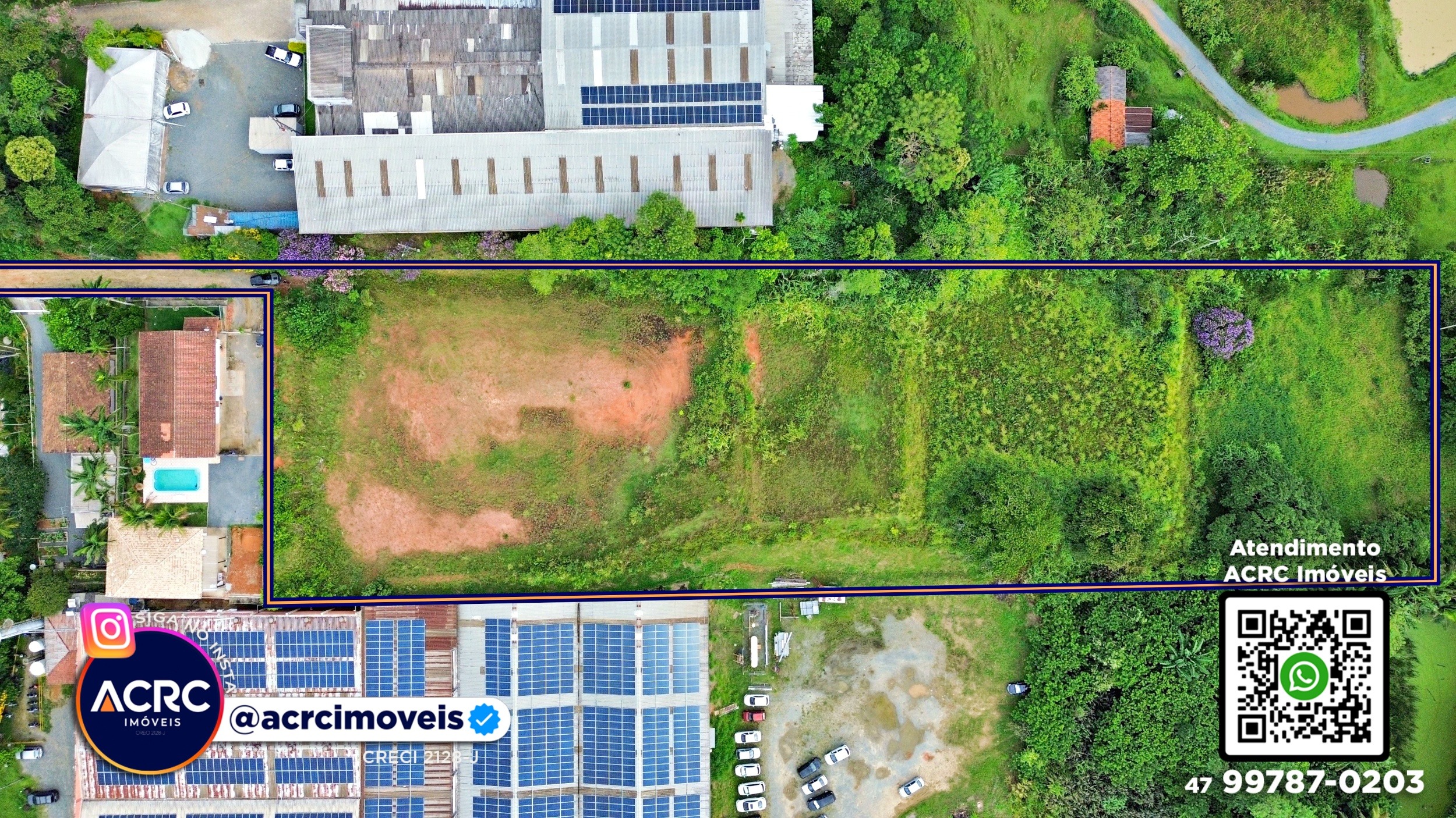 ACRC Imóveis - TE01309 - Terreno com um total de 8.942m a Venda no Bairro Badenfurt - foto 1