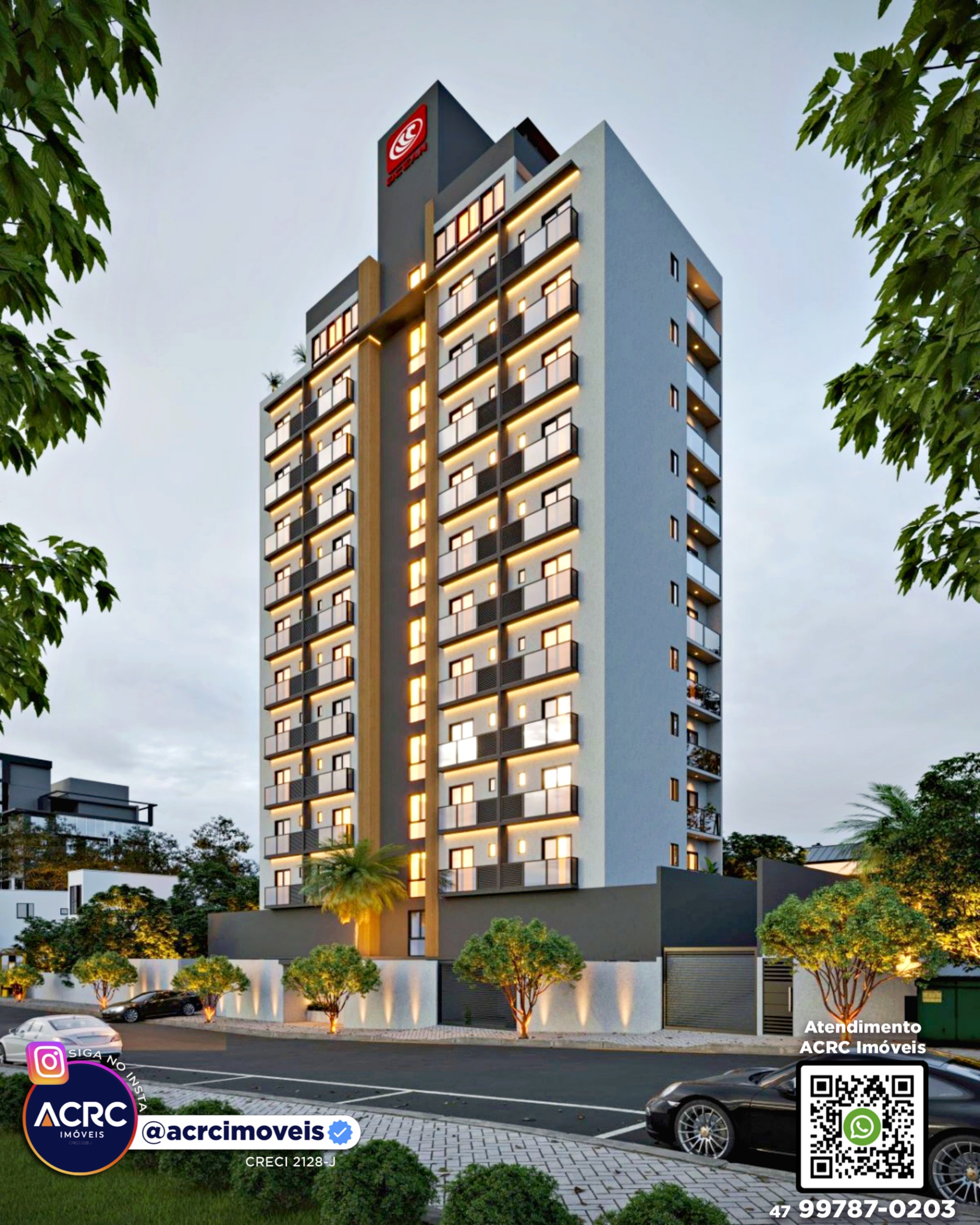 ACRC Imóveis - AP09965 - Apartamento em construção a Venda no Bairro Centro em Blumenau — foto 2