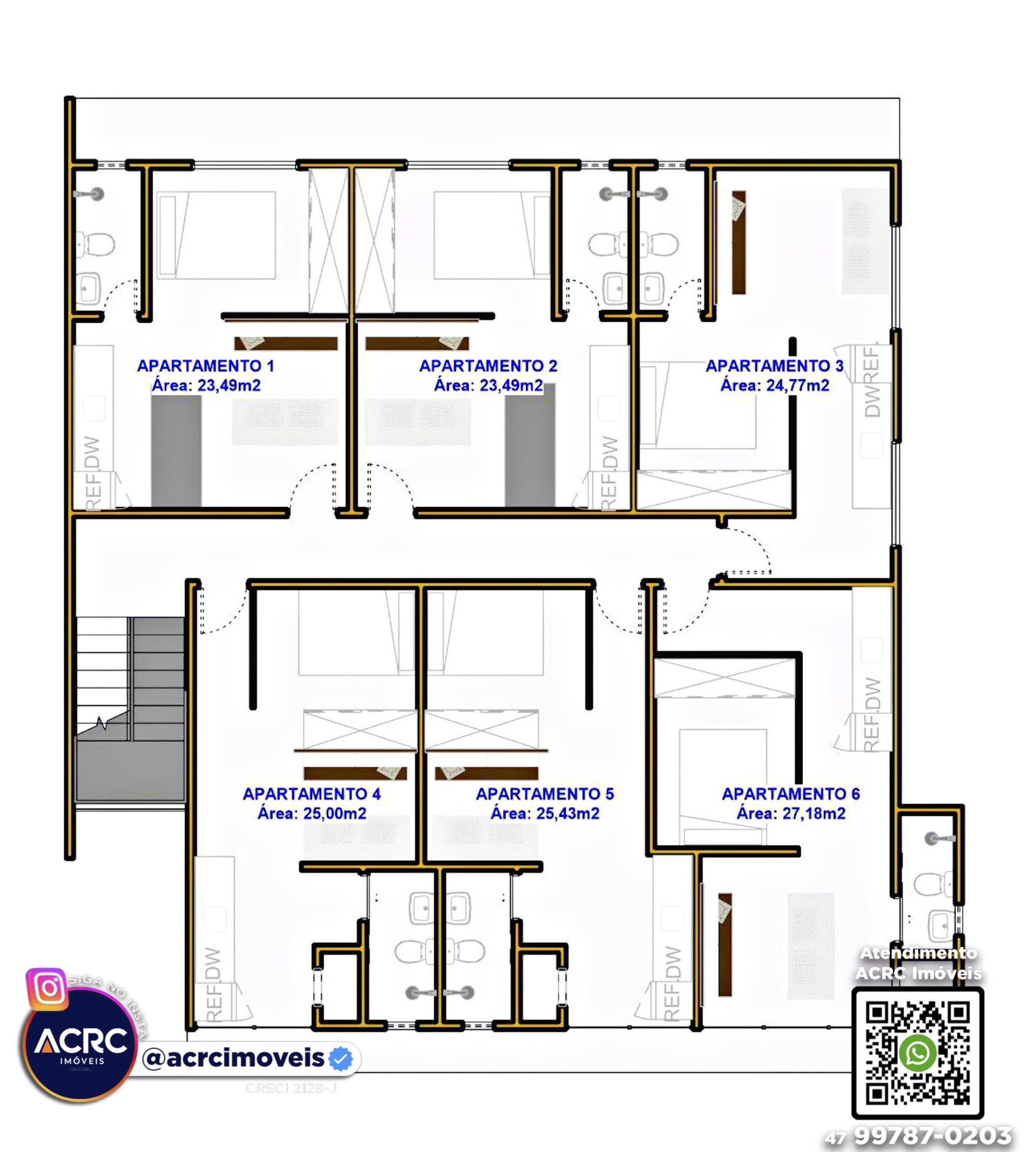 ACRC Imóveis - TE01343 - Terreno com um total de 266m a Venda no Bairro Garcia em Blumenau — foto 6