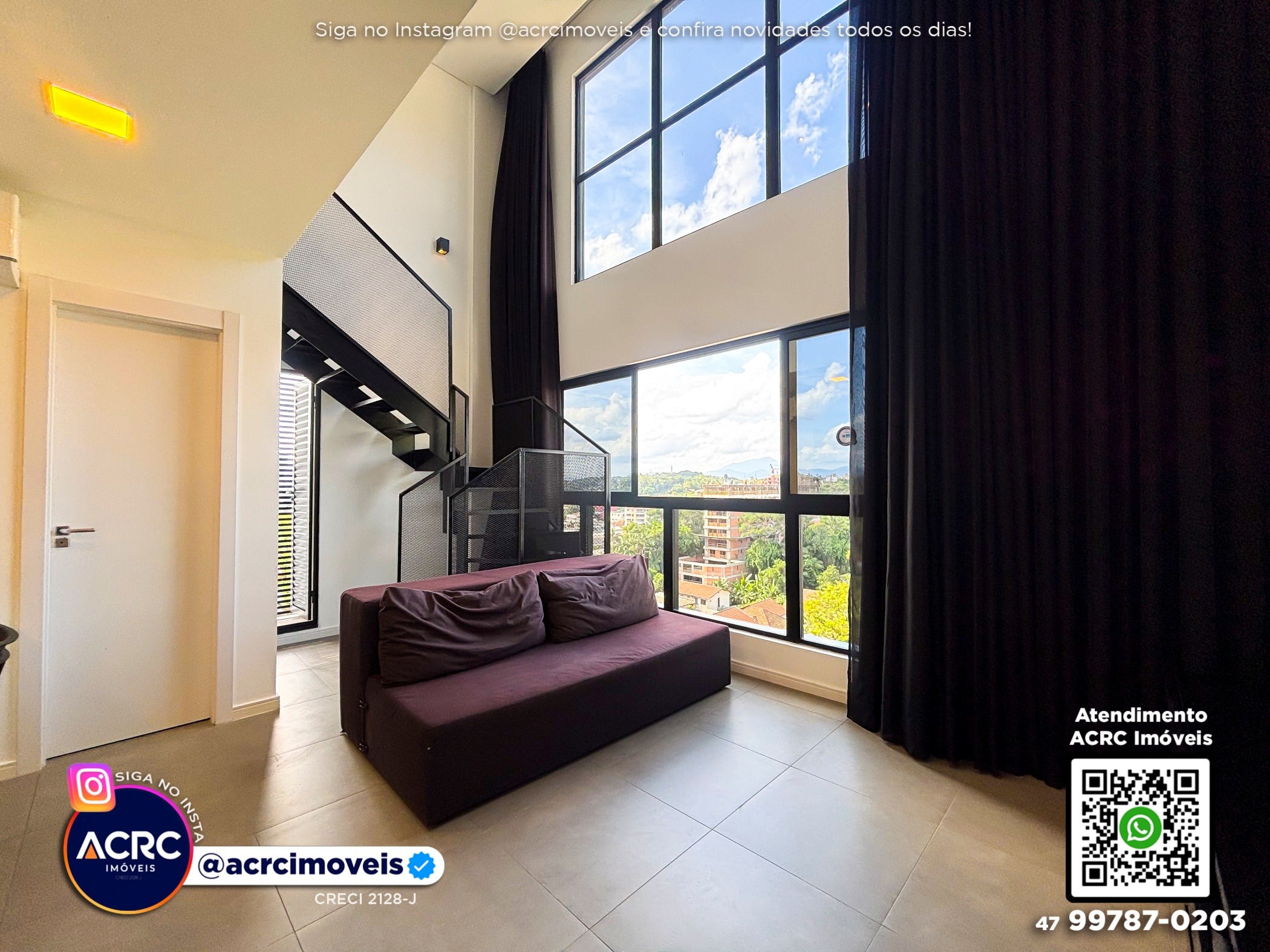 ACRC Imóveis - AP10046 - Loft para Locação no Bairro Itoupava Seca em Blumenau - foto 1