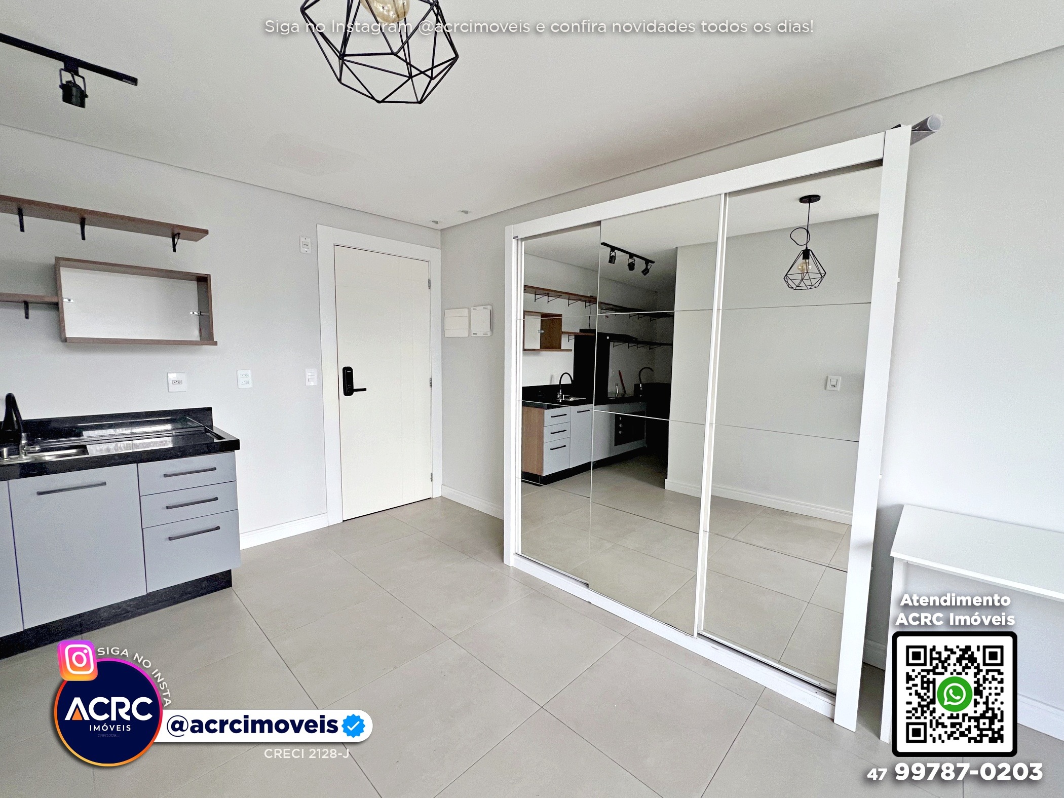 ACRC Imóveis - AP10173 - Apartamento Loft para Locação no Bairro Itoupava Seca em Blumenau — foto 6