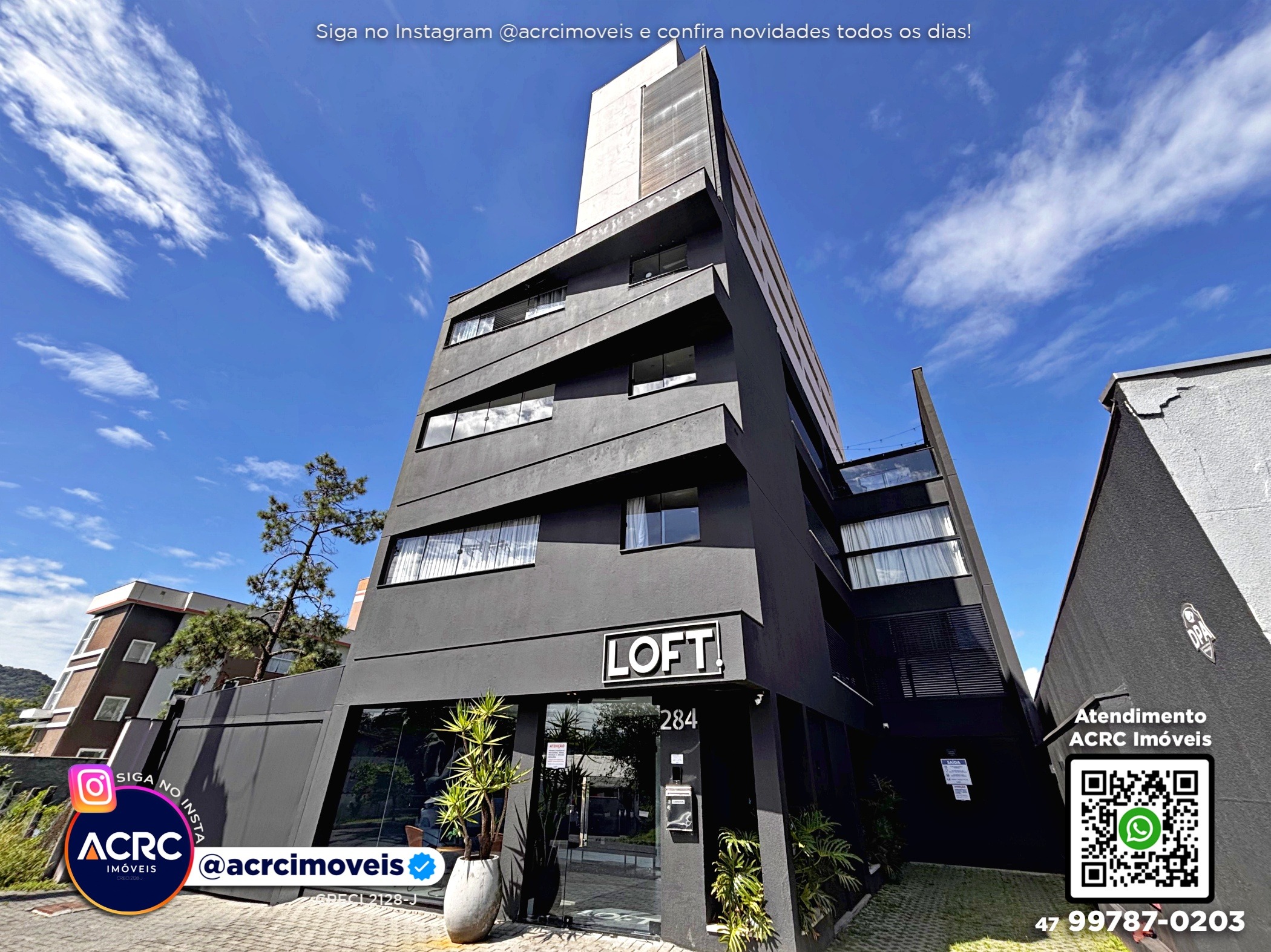 ACRC Imóveis - AP10173 - Apartamento Loft para Locação no Bairro Itoupava Seca em Blumenau — foto 2