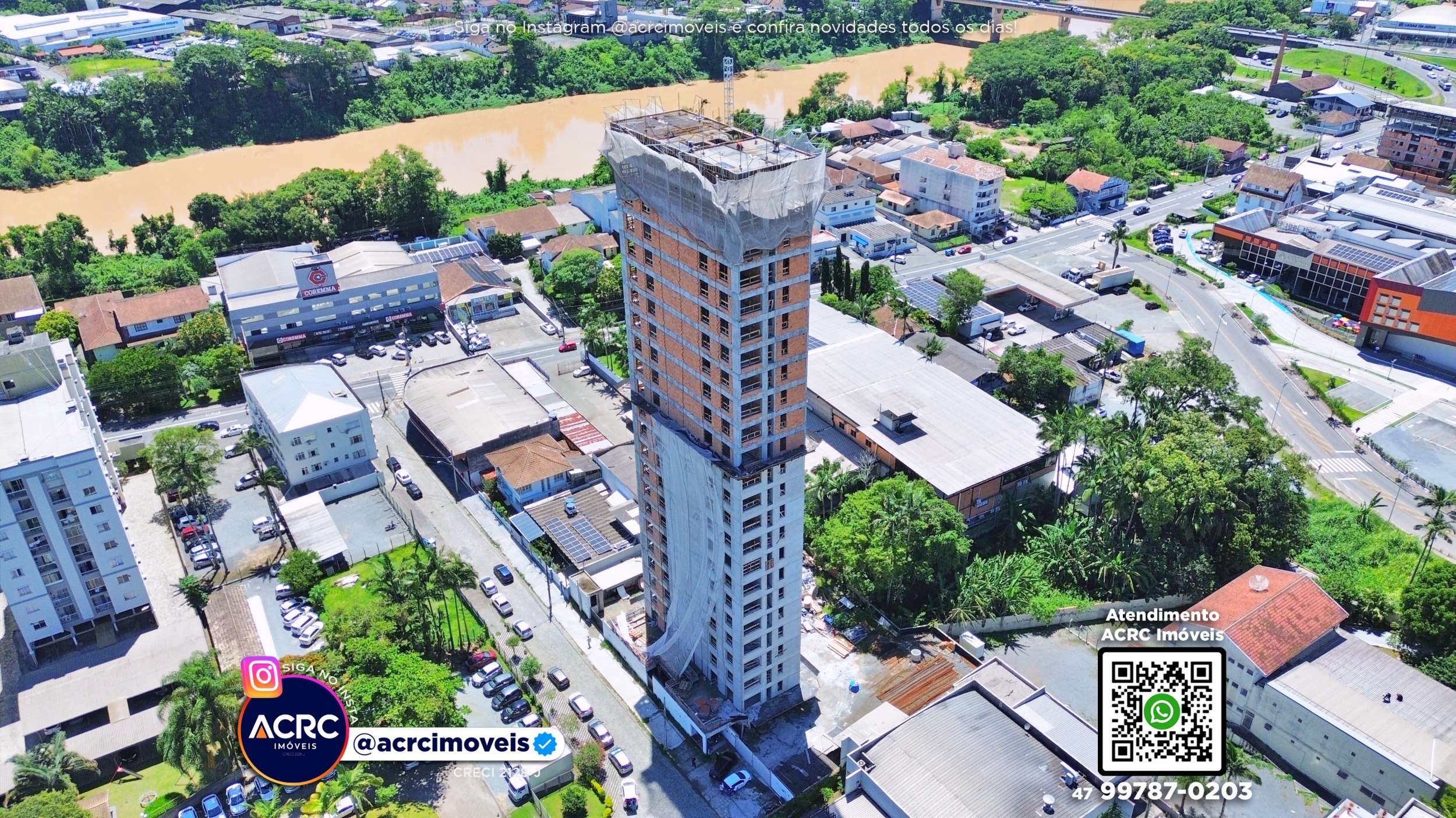 ACRC Imóveis - Apartamento com 02 suítes para Venda no Bairro Itoupava Seca - foto 1