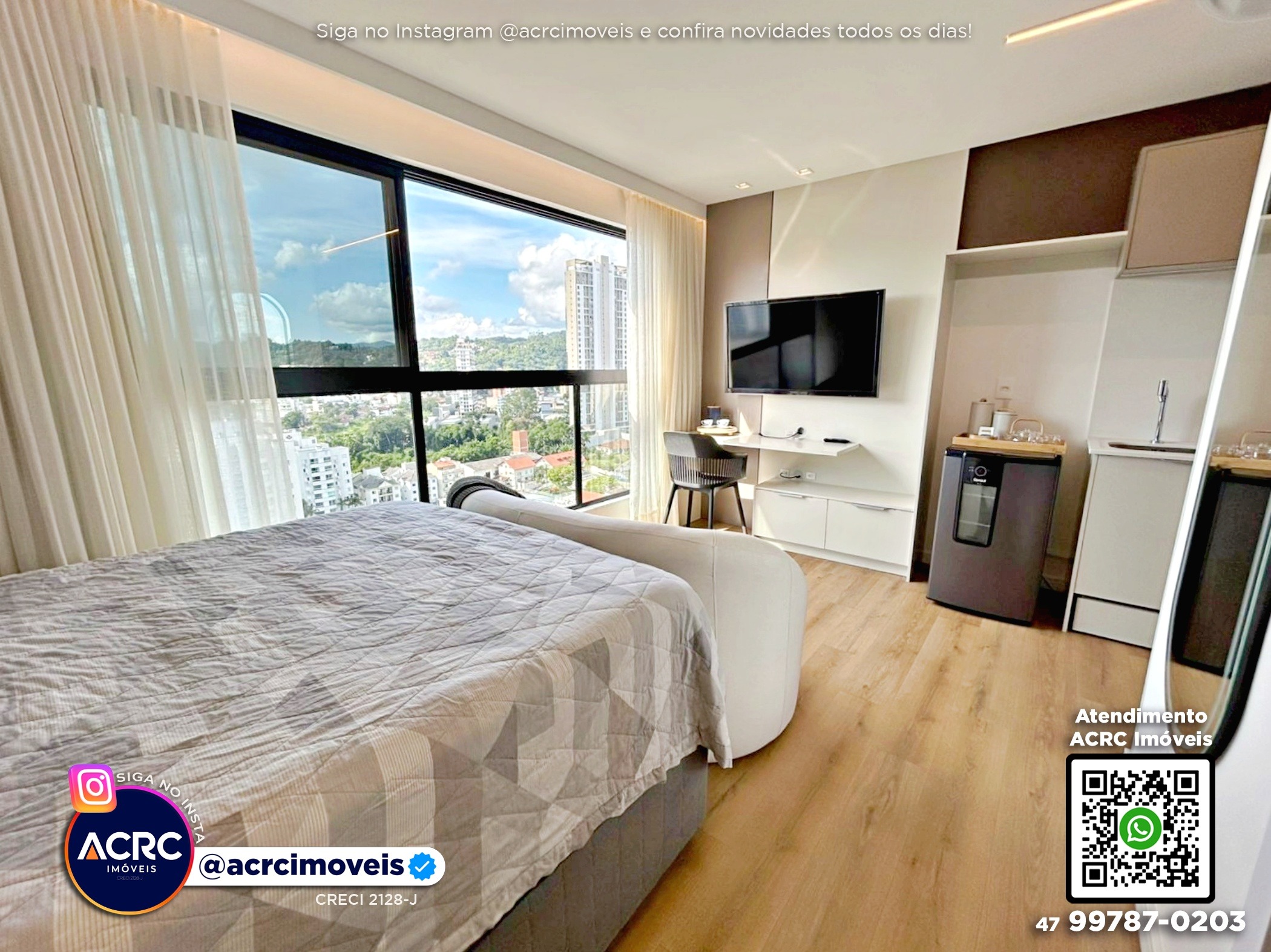 ACRC Imóveis - AP10208 - Loft Alto Padrão para Locação no Bairro Victor Konder em Blumenau - foto 1