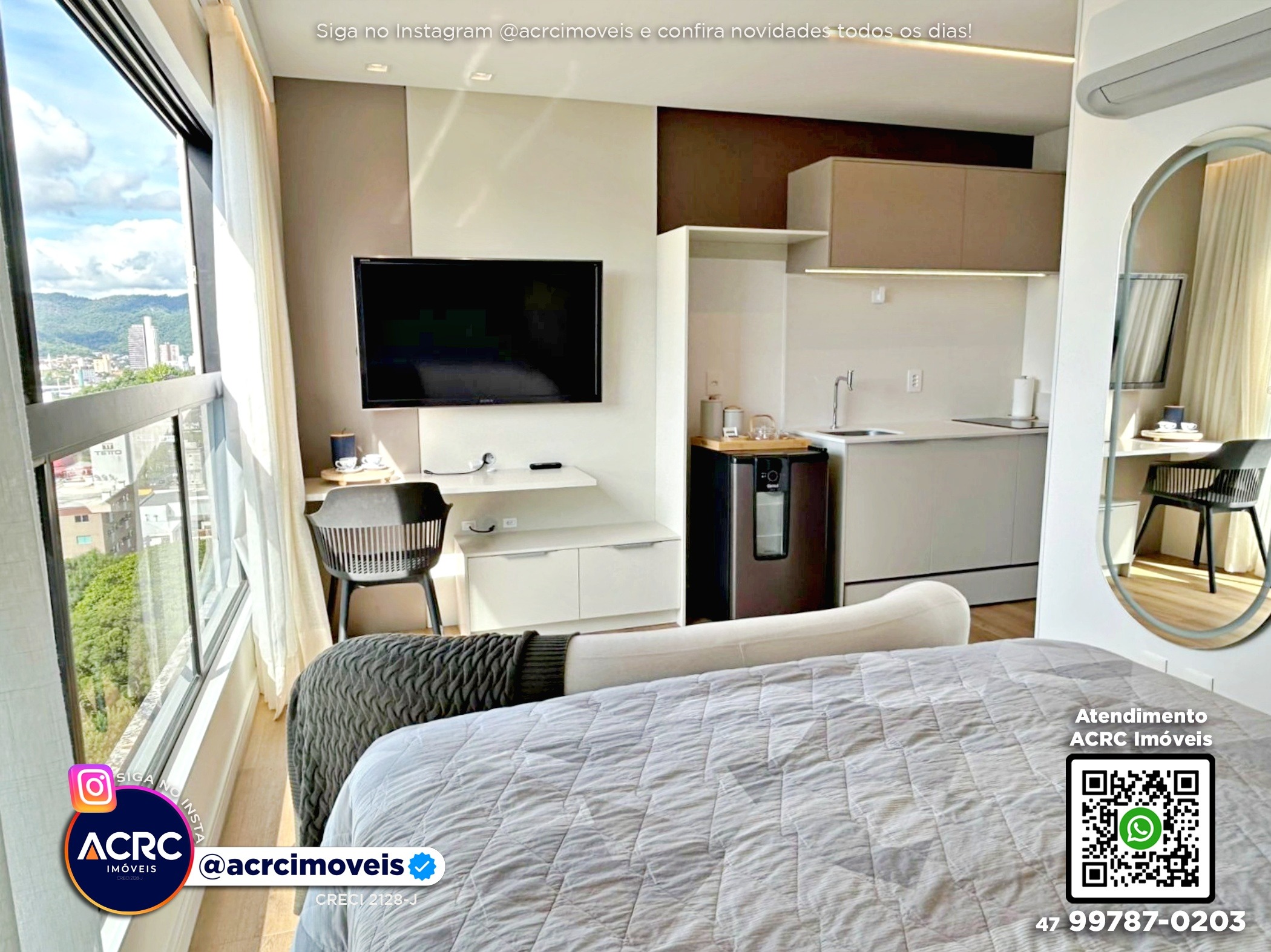 ACRC Imóveis - AP10208 - Loft Alto Padrão para Locação no Bairro Victor Konder em Blumenau — foto 4