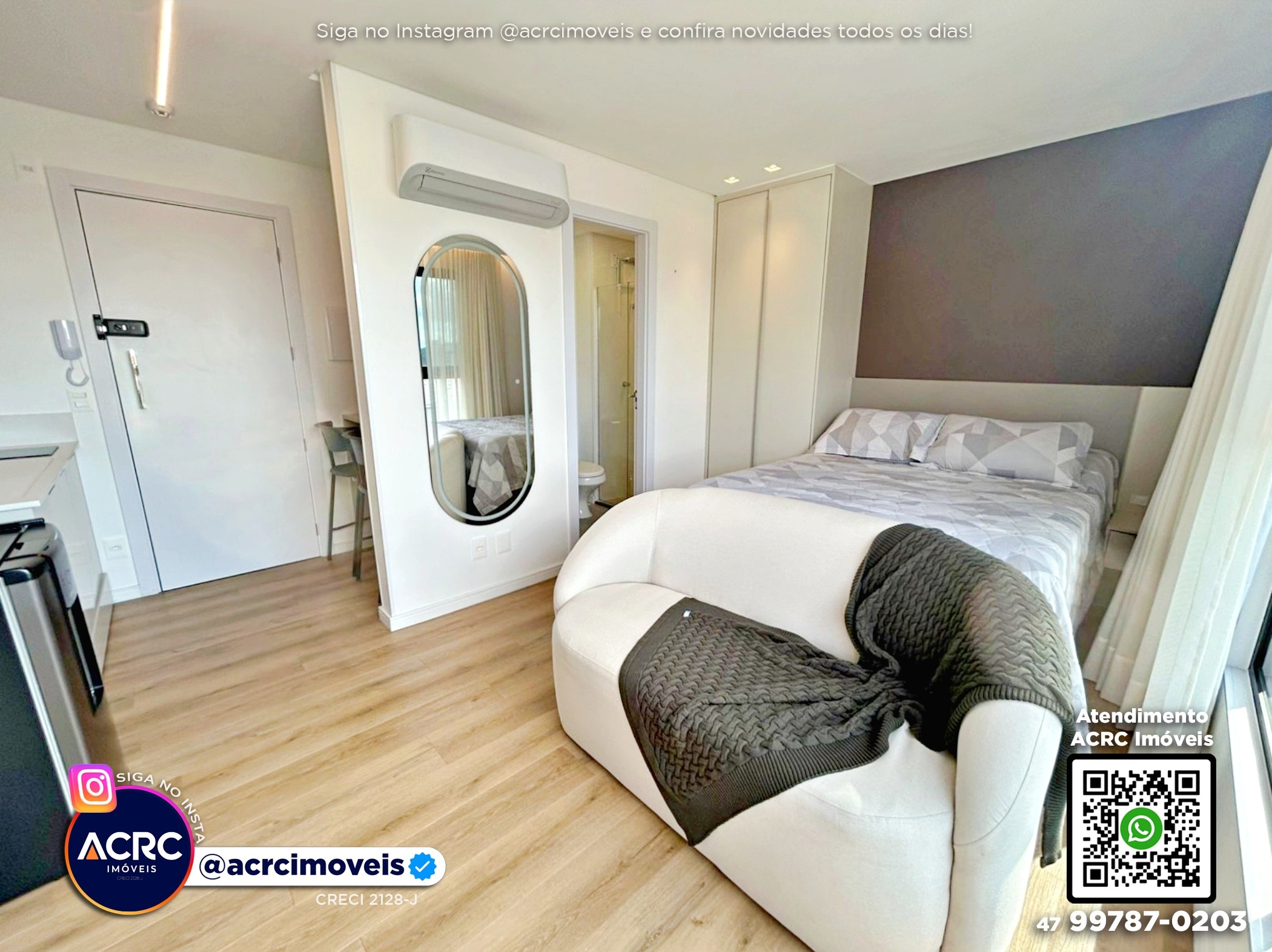 ACRC Imóveis - AP10208 - Loft Alto Padrão para Locação no Bairro Victor Konder em Blumenau — foto 5