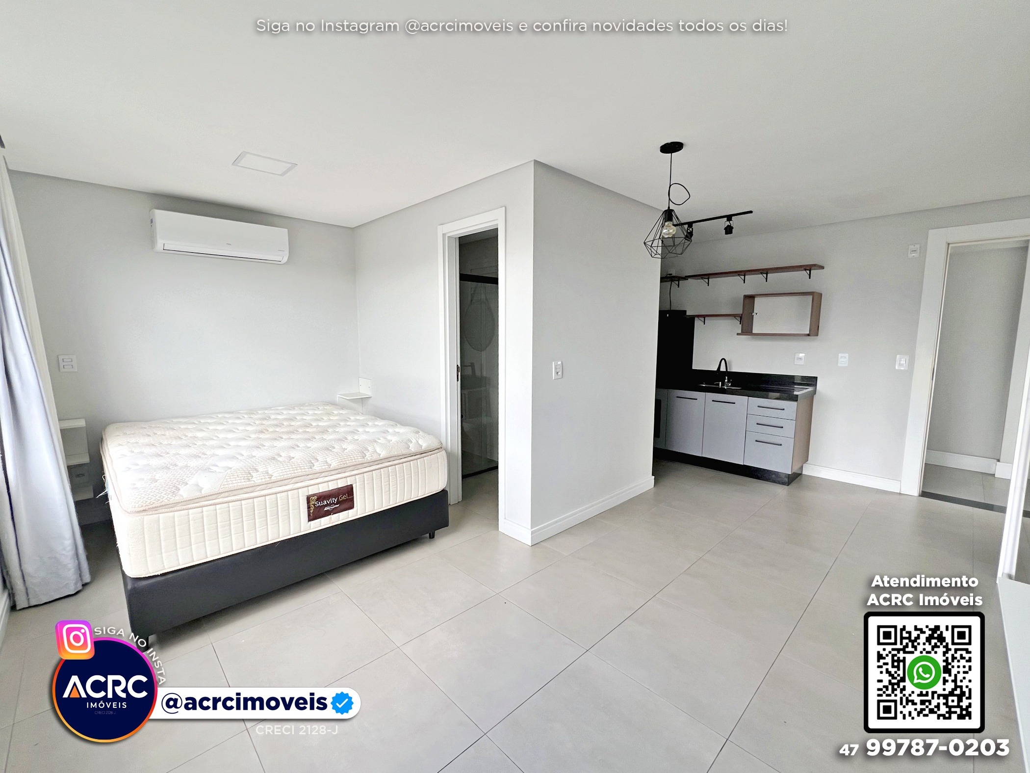 ACRC Imóveis - AP10173 - Apartamento Loft para Locação no Bairro Itoupava Seca em Blumenau - foto 1