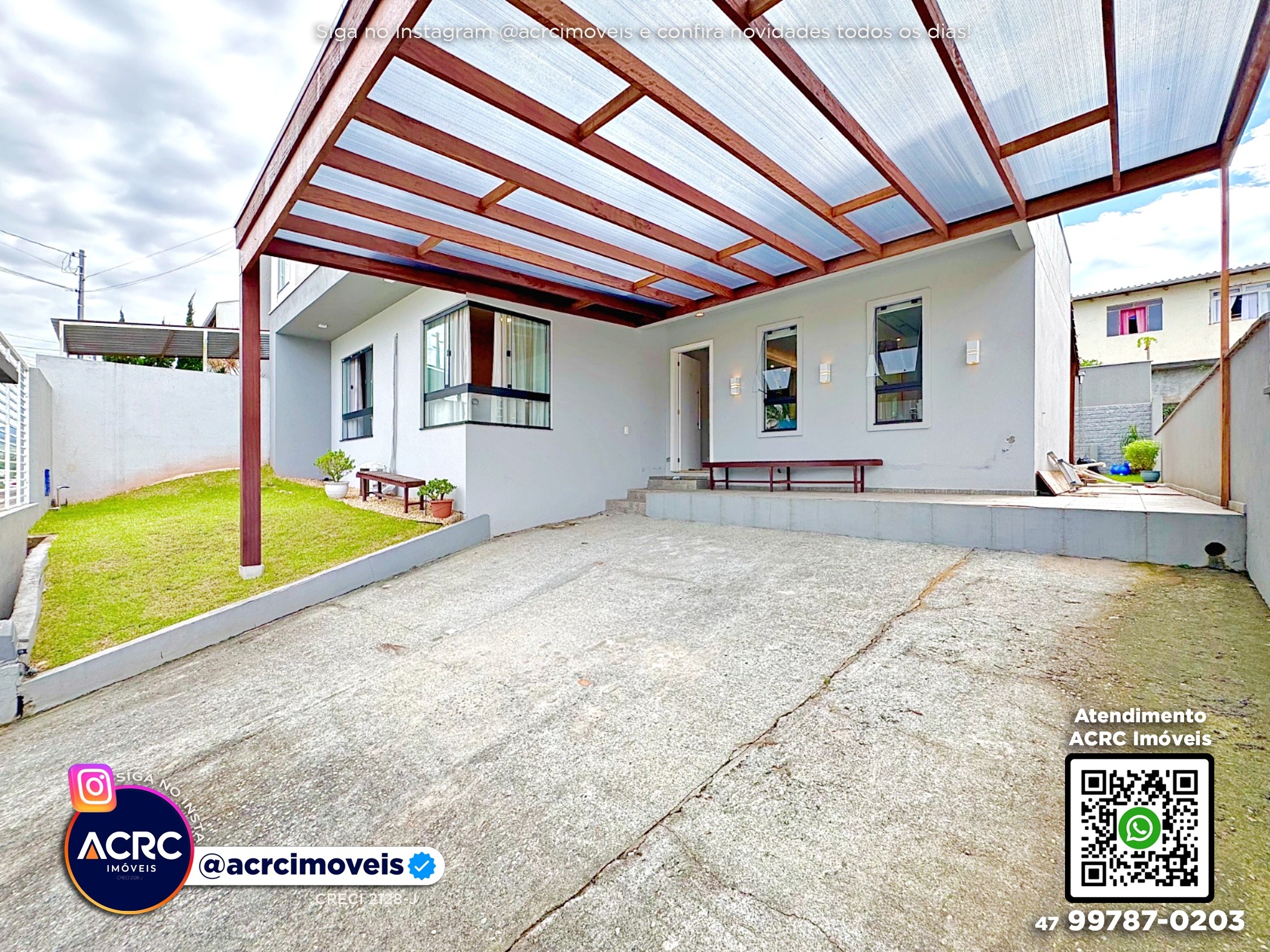 ACRC Imóveis - CA03728 - Casa para Locação no Bairro Água Verde em Blumenau — foto 2