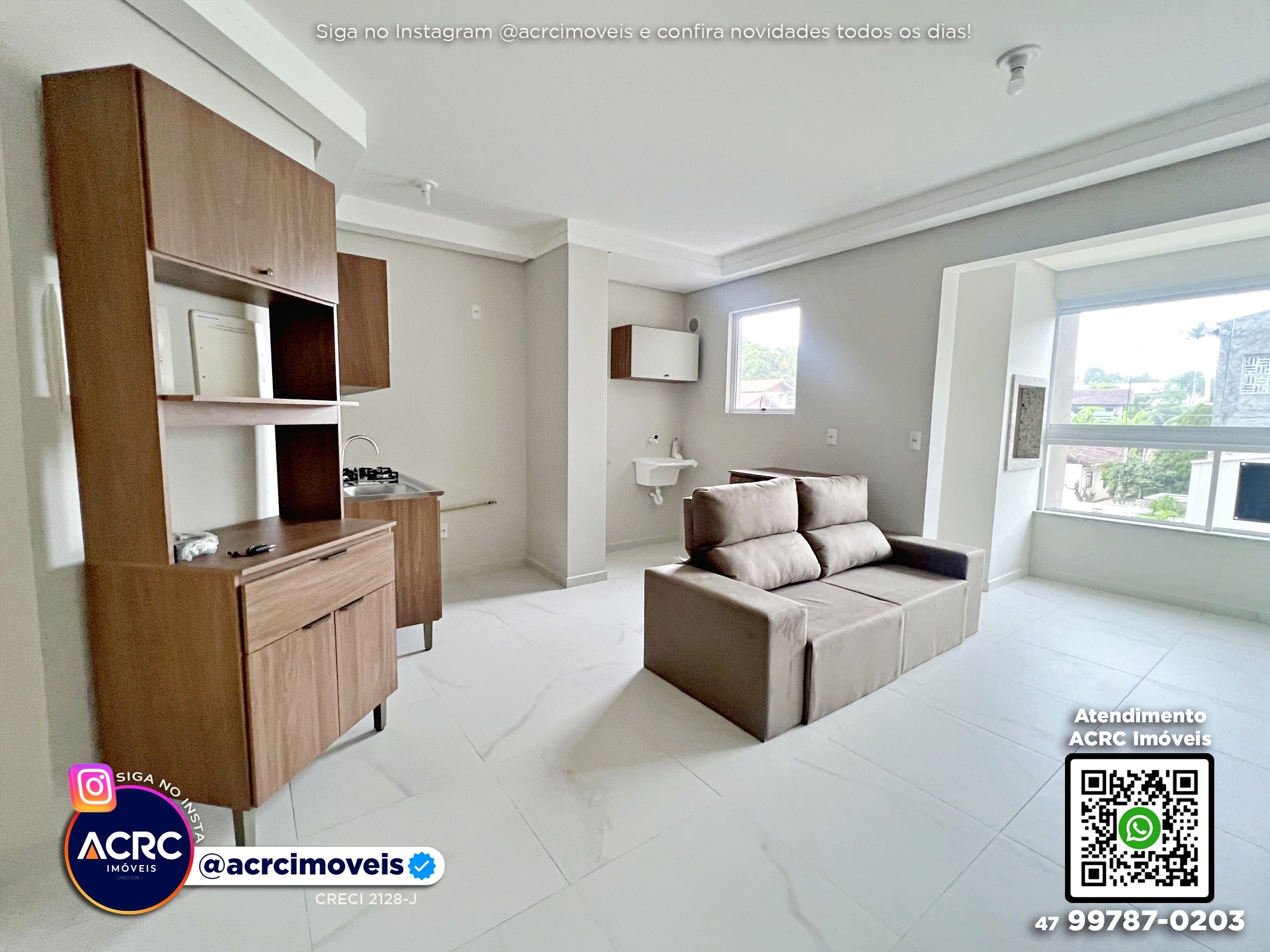 ACRC Imóveis - AP09587 - Apartamento para Locação no Bairro Escola Agrícola em Blumenau - foto 1