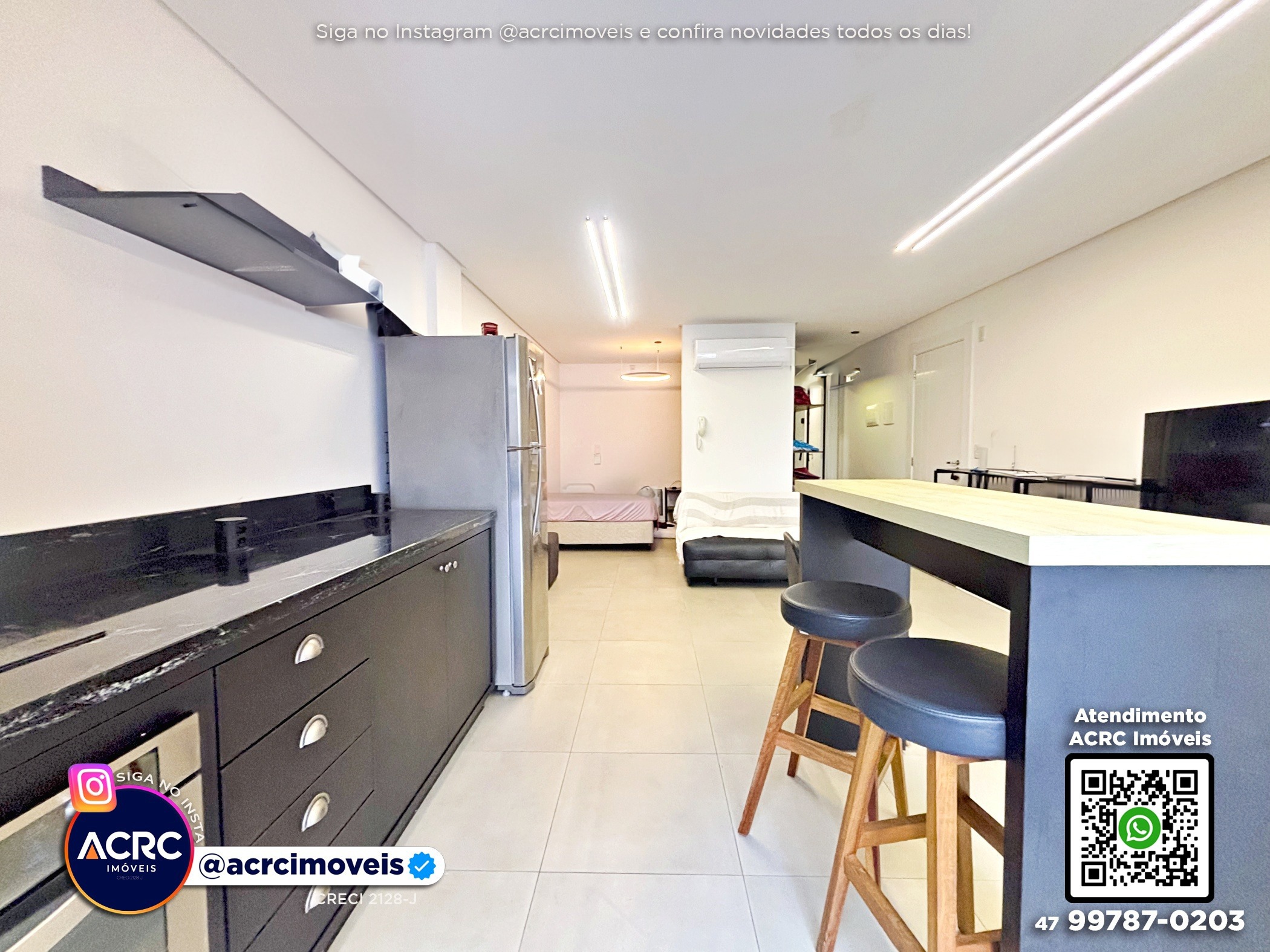 ACRC Imóveis - AP10181 - Apartamento Loft com terraço para Locação no Bairro Itoupava Seca em Blumenau — foto 3