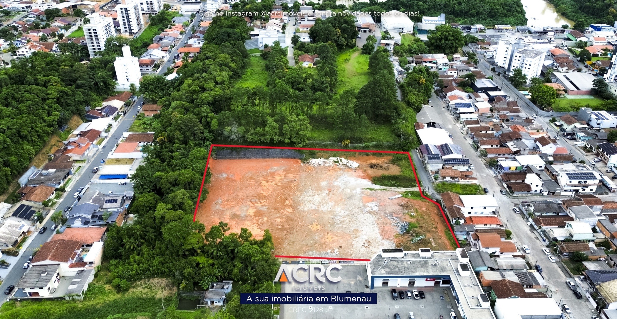 ACRC Imóveis - TE01336 - Terreno com um total de 12.892,45m a Venda no Bairro Itoupava Norte — foto 6