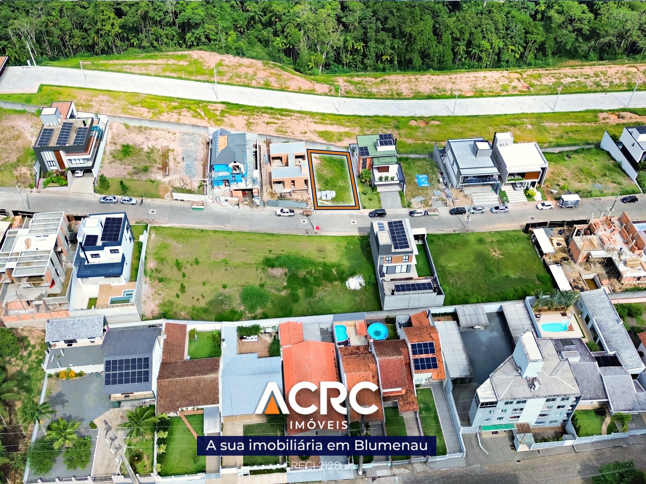 ACRC Imóveis - TE01354 - Terreno a Venda em condomínio fechado no Bairro Velha em Blumenau — foto 3