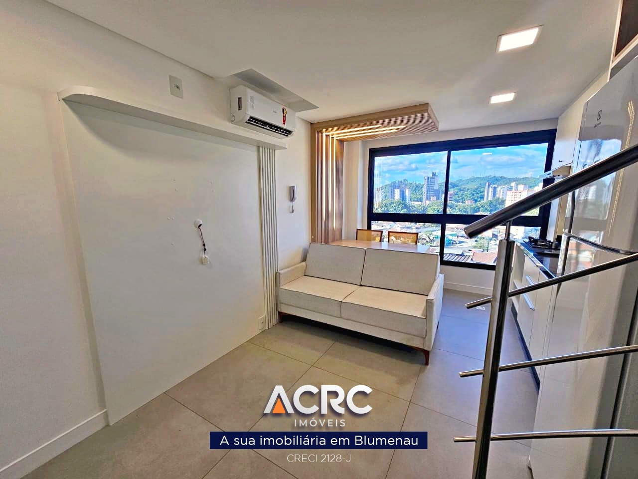 ACRC Imóveis - Loft duplex mobiliado a Venda no Centro de Blumenau, Edifício Carbono — foto 3