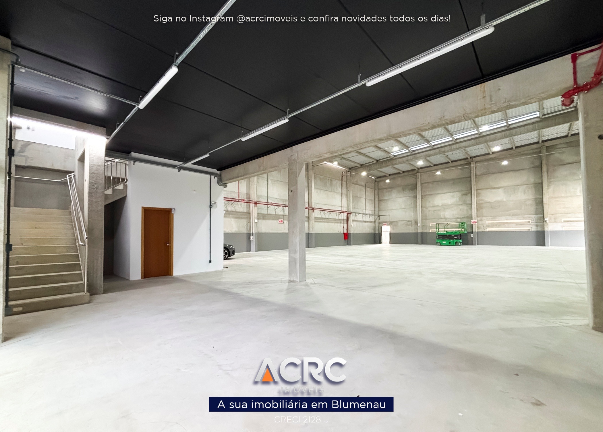 ACRC Imóveis - GL00438 - Galpão para Locação no Bairro Badenfurt em Blumenau — foto 4