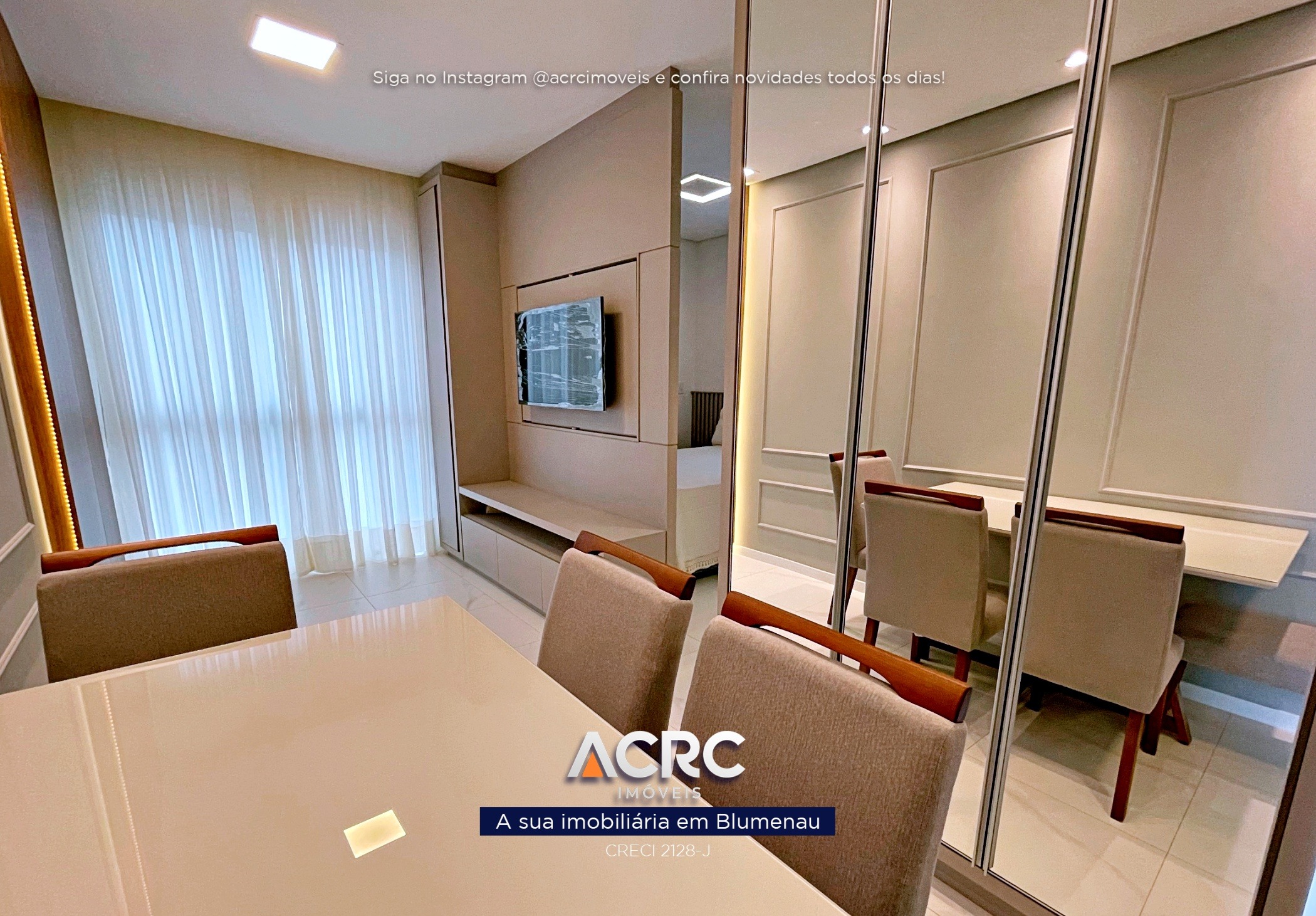 ACRC Imóveis - AP10225 - Loft mobiliado para Locação no Bairro Victor Konder em Blumenau — foto 3