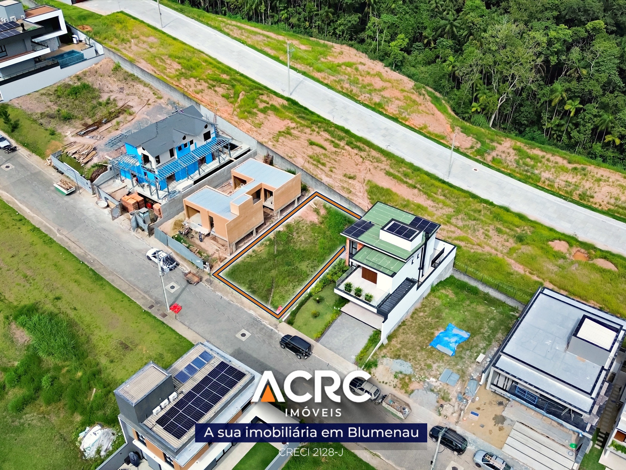 ACRC Imóveis - TE01354 - Terreno a Venda em condomínio fechado no Bairro Velha em Blumenau — foto 2