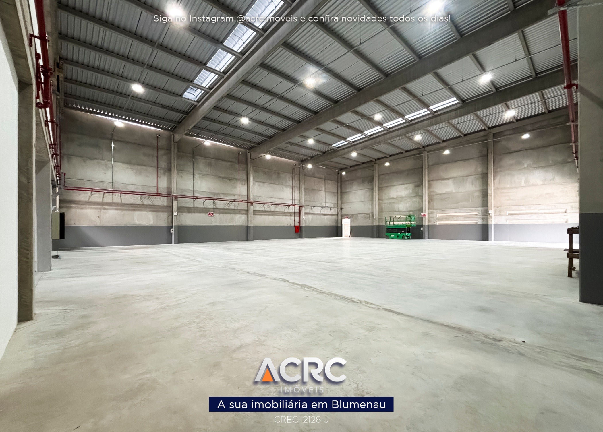 ACRC Imóveis - GL00438 - Galpão para Locação no Bairro Badenfurt em Blumenau — foto 2