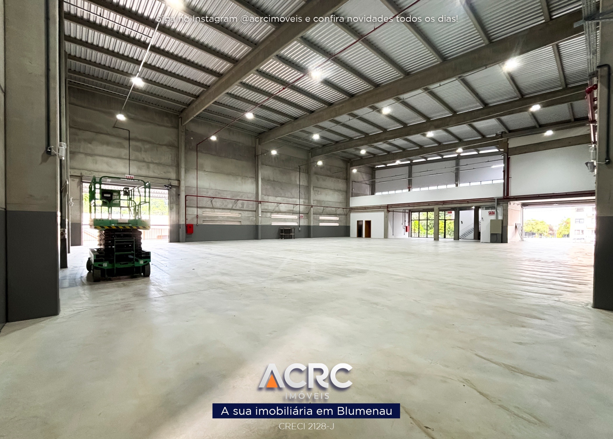 ACRC Imóveis - GL00438 - Galpão para Locação no Bairro Badenfurt em Blumenau — foto 3