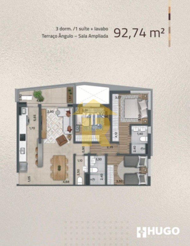 Apartamento com 3 quartos à venda, 92m² — foto 9 de 33