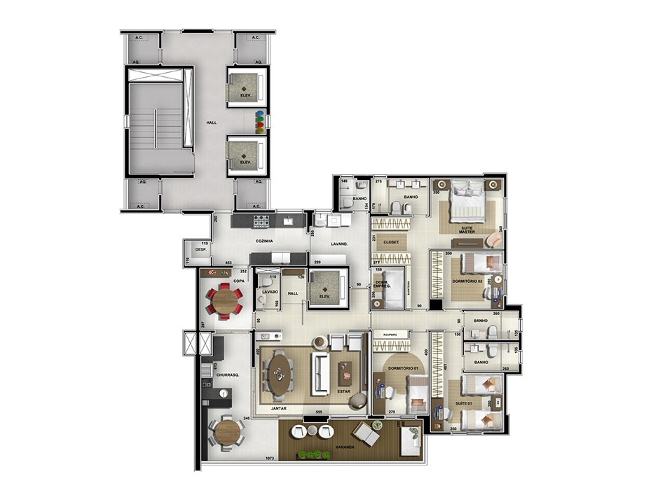 Apartamento, 4 quartos, 195 m² - Foto 13