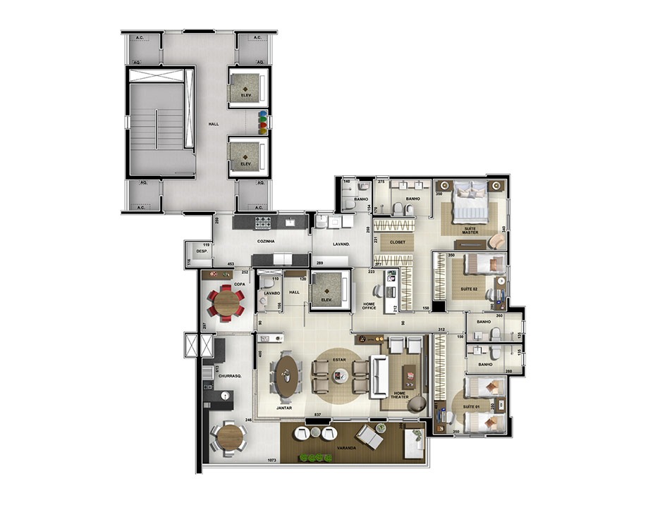 Apartamento, 4 quartos, 195 m² - Foto 14