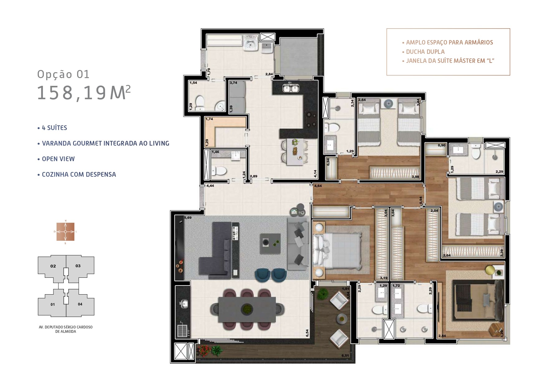 Apartamento, 4 quartos, 158 m² - Foto 25