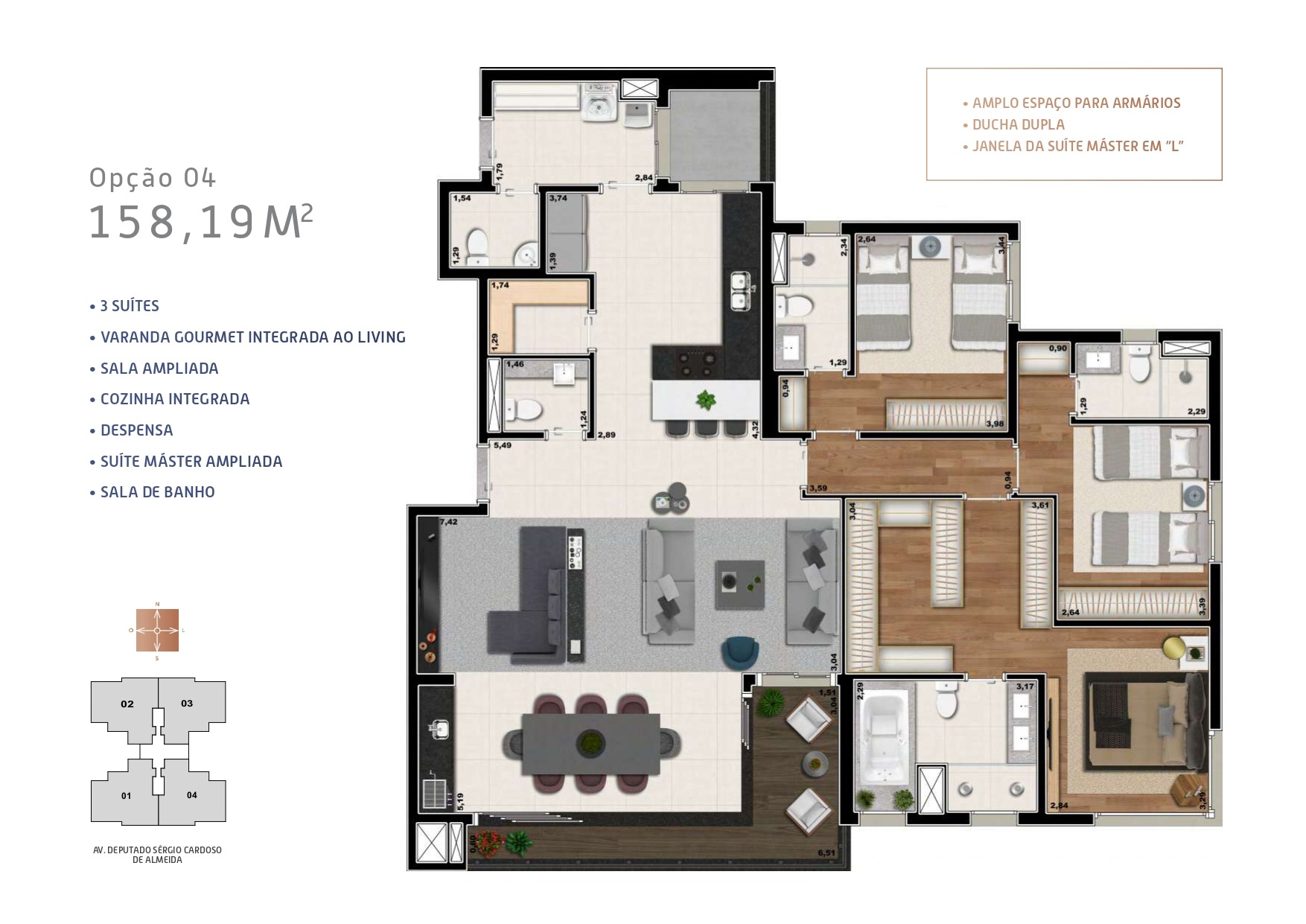 Apartamento, 4 quartos, 158 m² - Foto 24