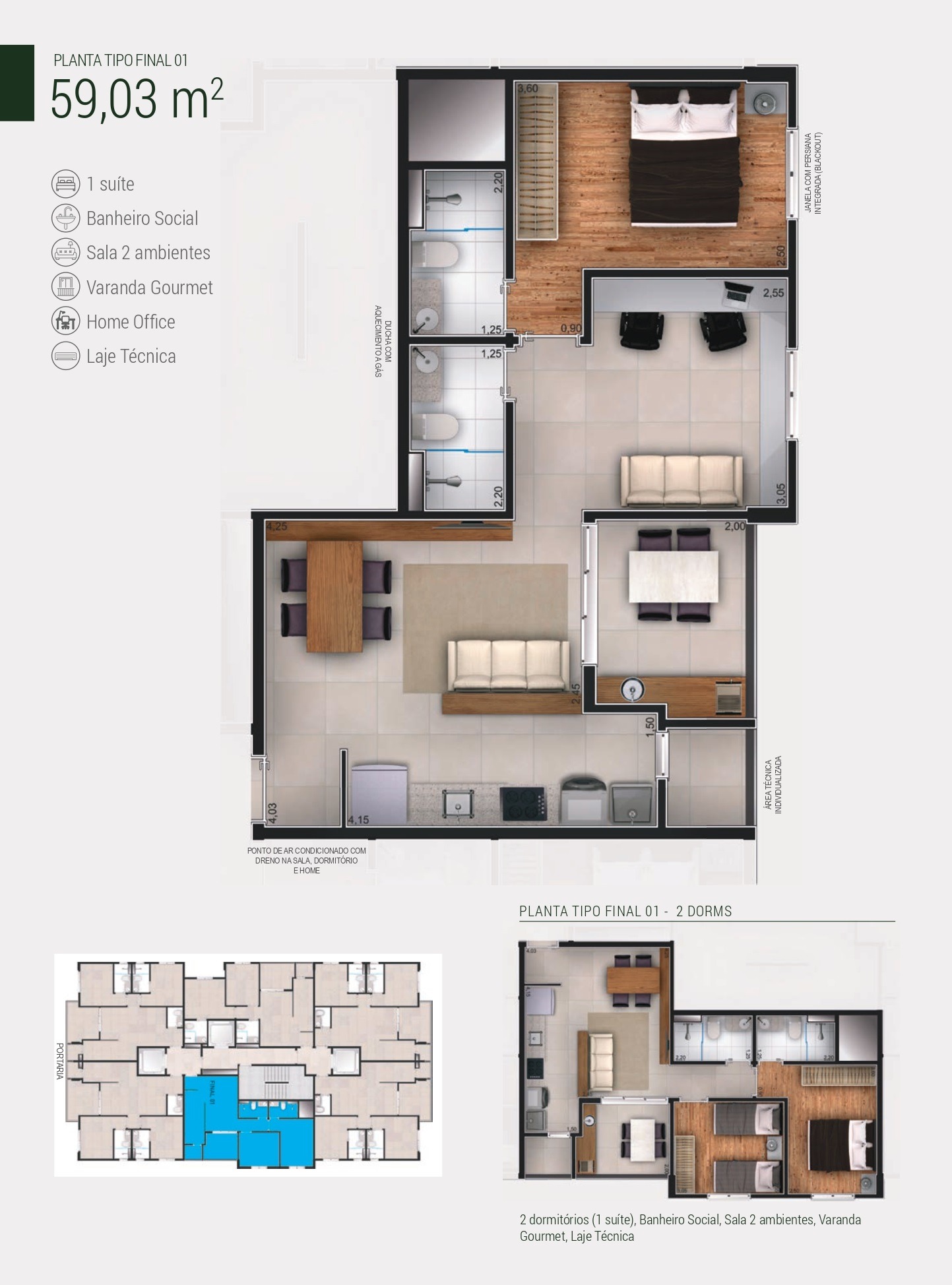 Apartamento, 2 quartos, 60 m² - Foto 19